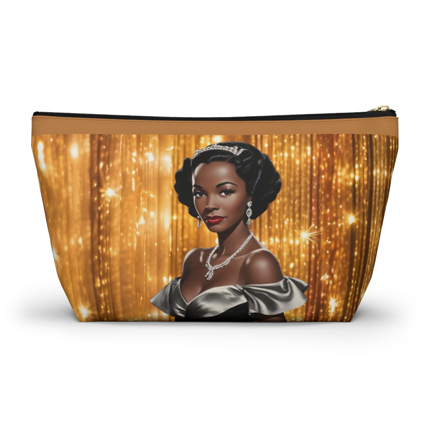 Retro Glam Girl "Vivienne" Accessory Pouch w T-bottom
