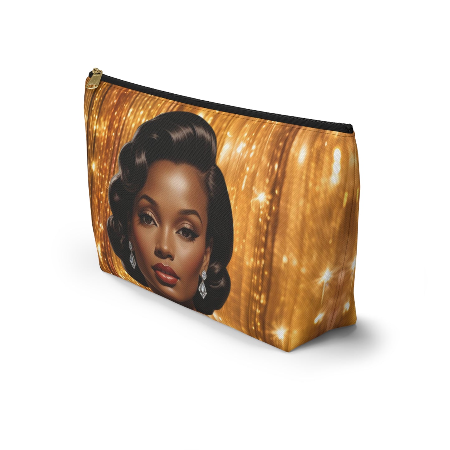 Retro Glam Girl "Diana" Accessory Pouch w T-bottom