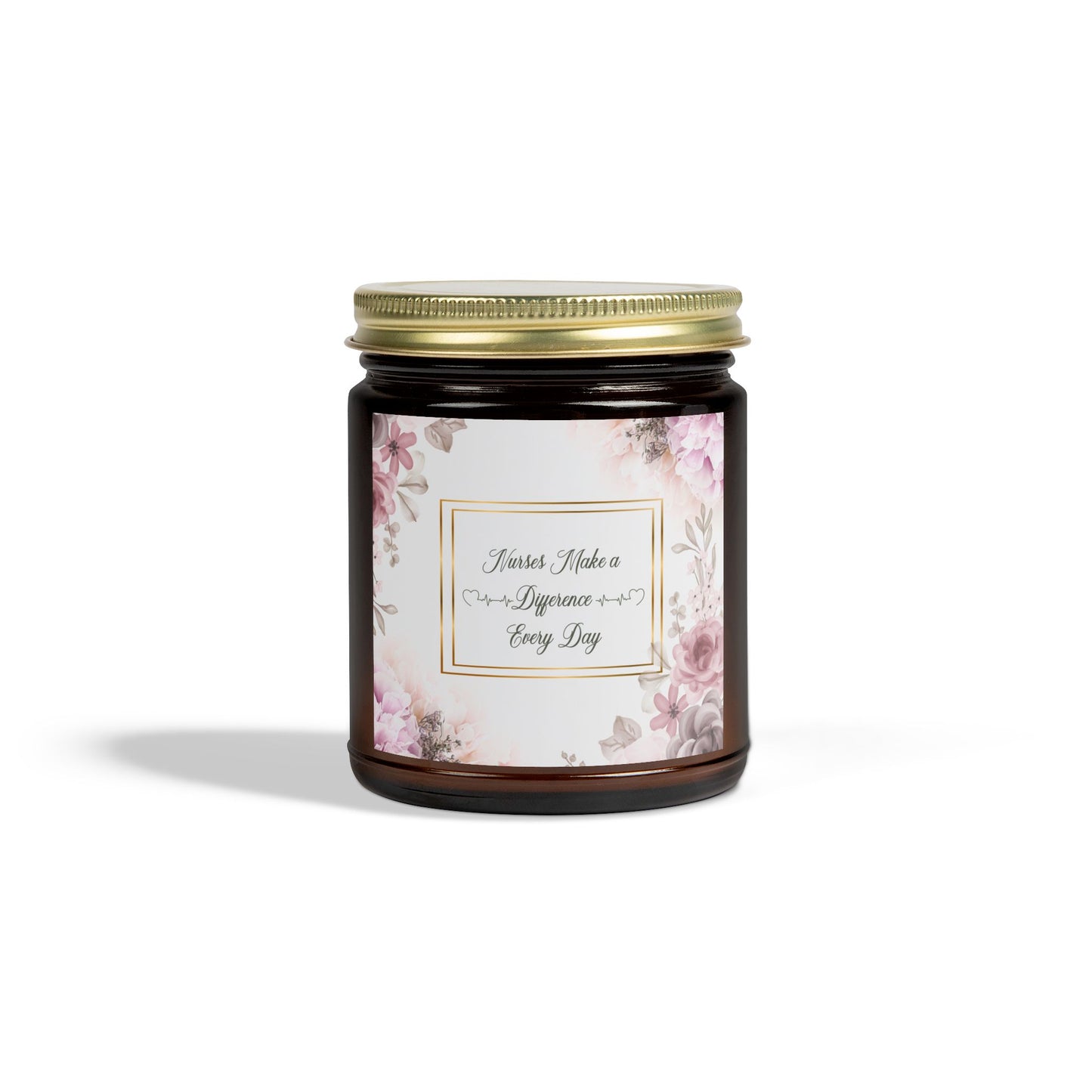 Nurses Make a Difference Scented Coconut Apricot Candles (4oz, 9oz)