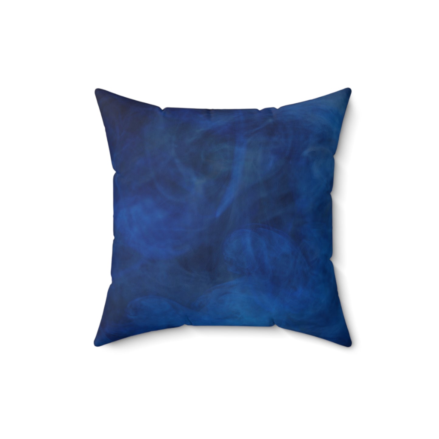 A Kind of Smoky Blue Faux Suede Square Pillow