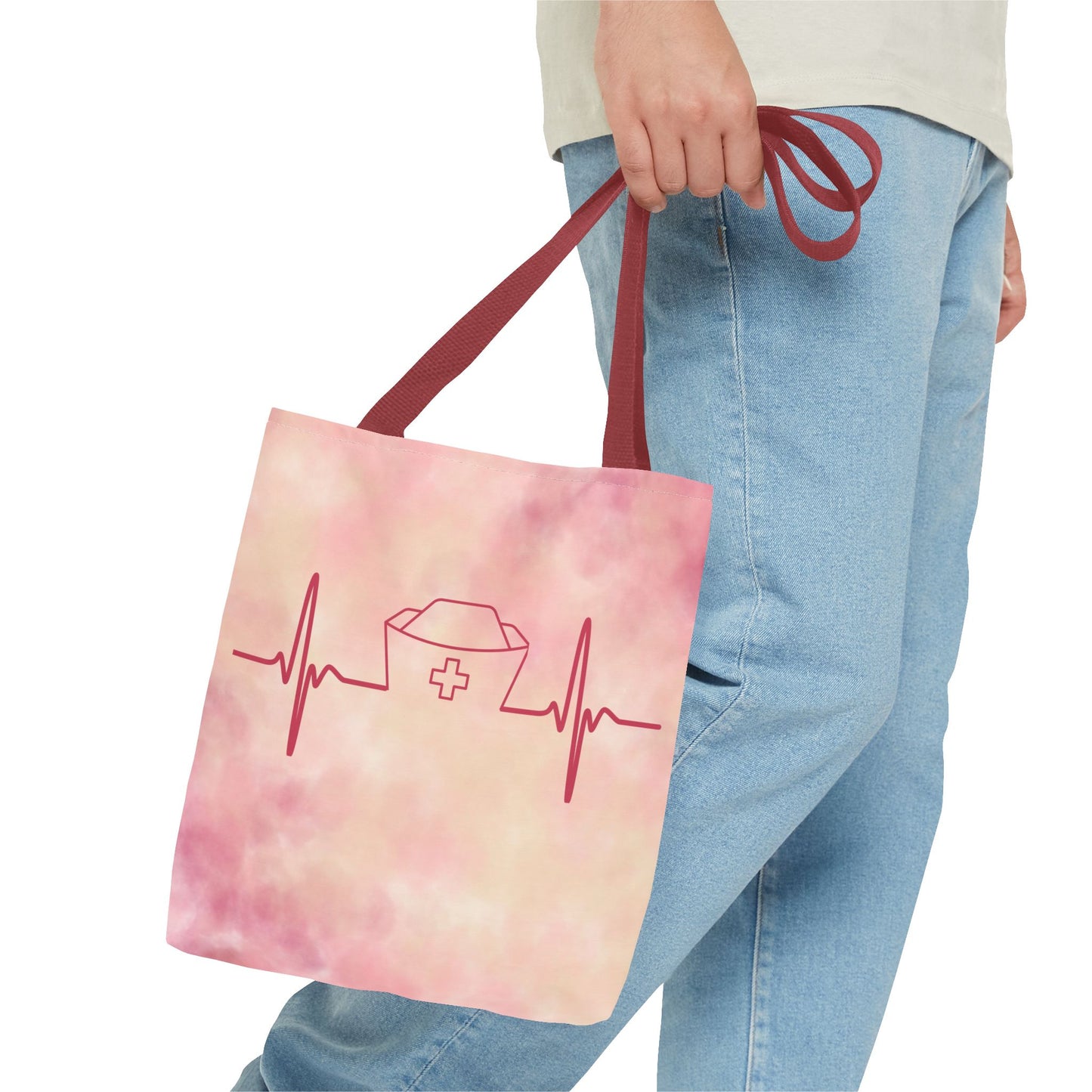 Nurse Heartbeat Tote Bag (AOP)