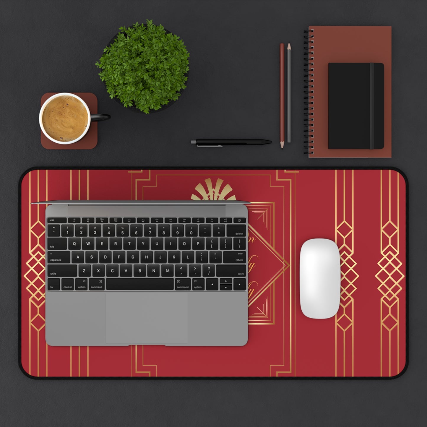 Business 2 (Red) Desk Mat