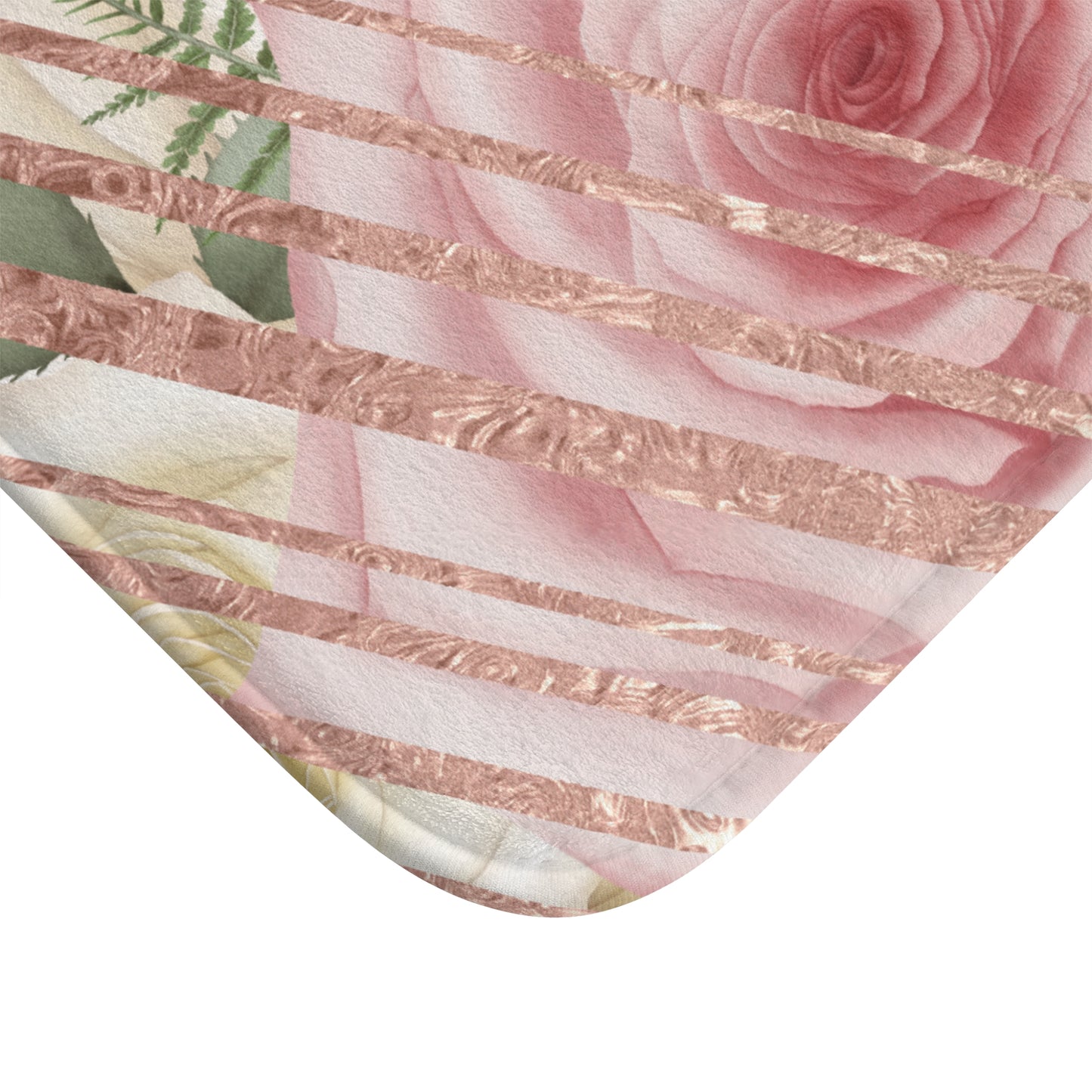 Kissed by a Rose Gold Bath Mat
