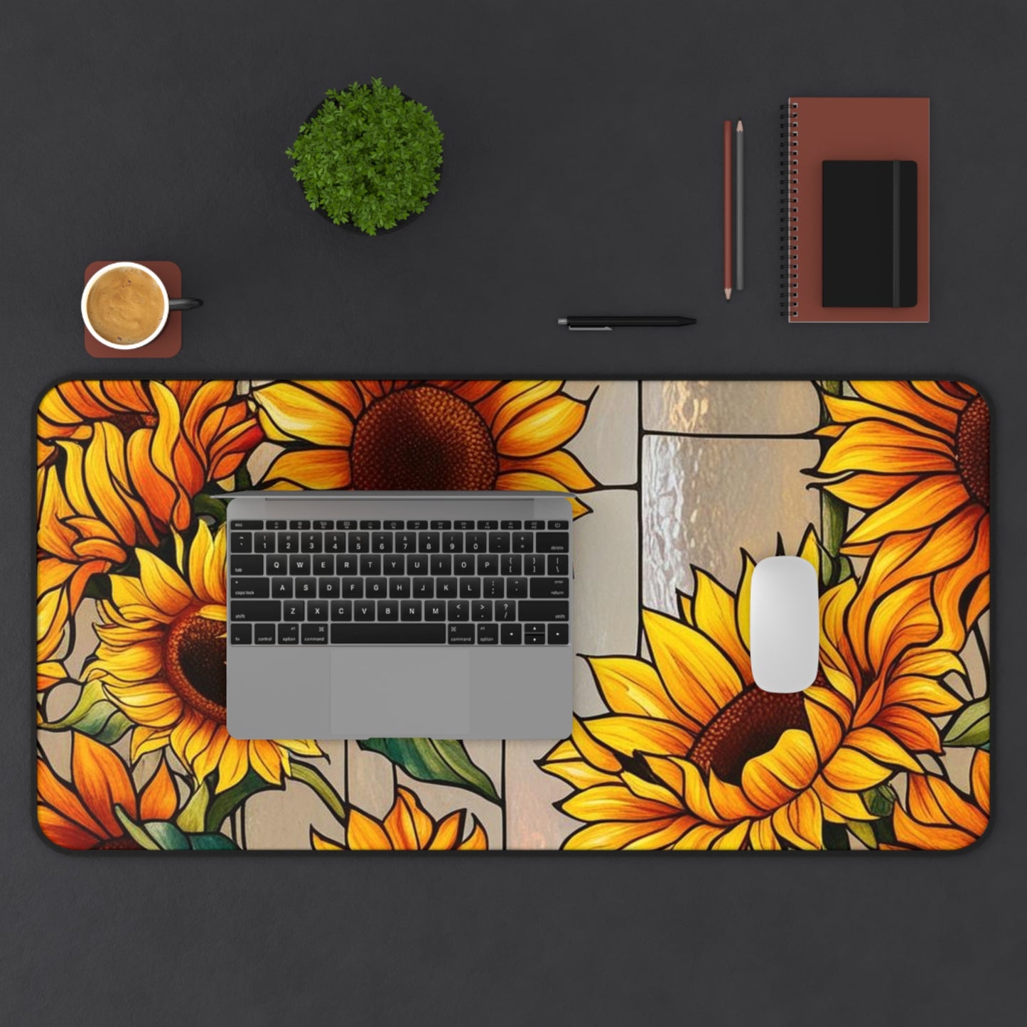 Rustic Sunflower Desk Mat