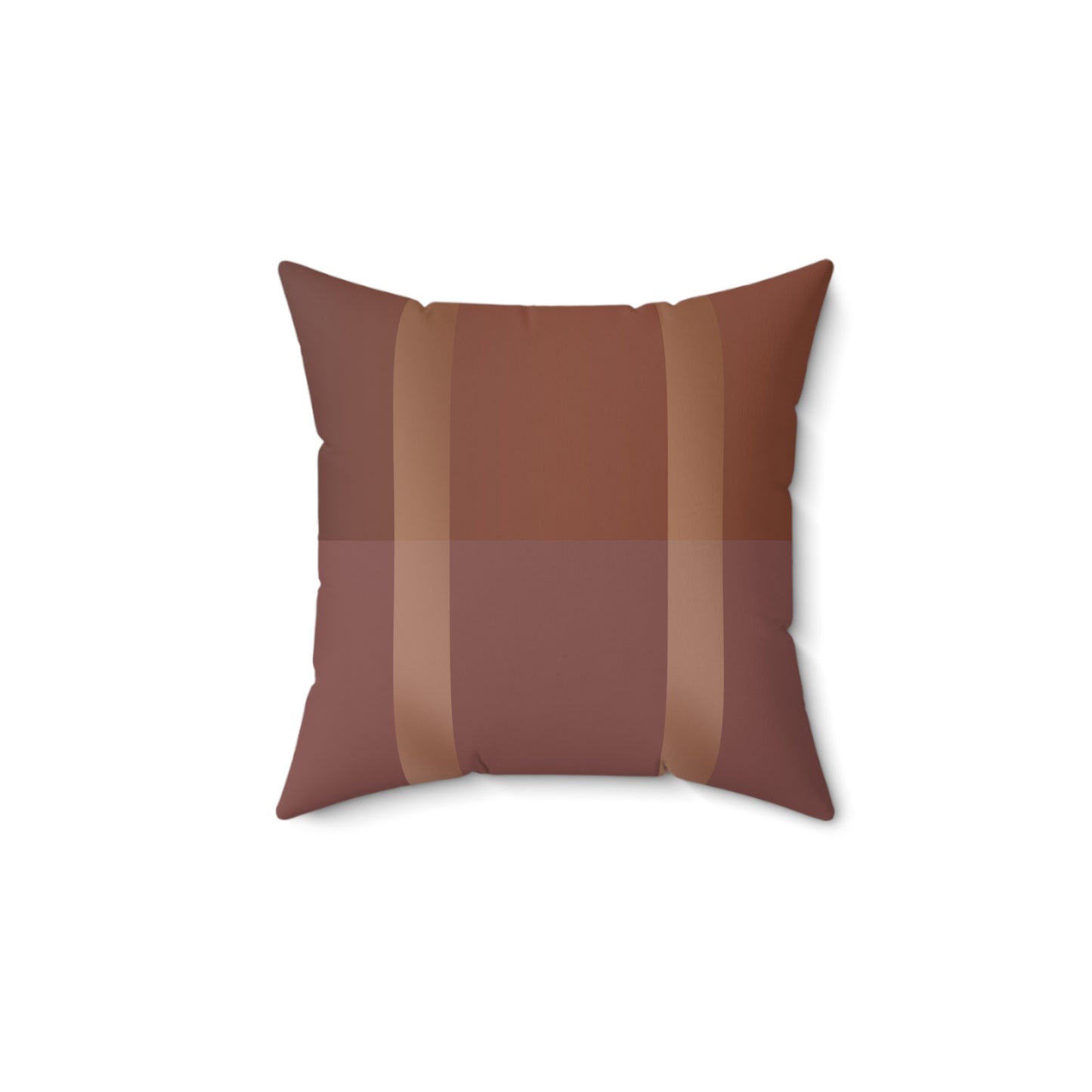 Down to Earth Tone Faux Suede Square Pillow