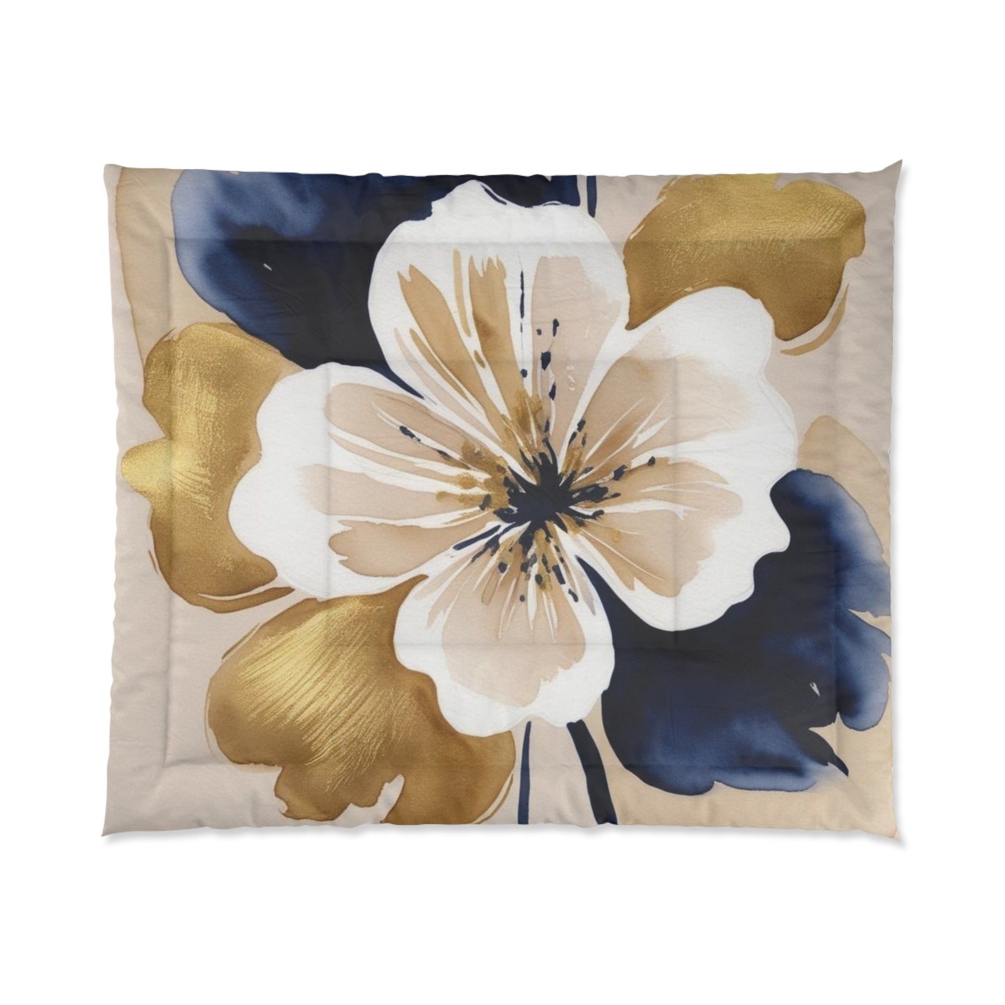 Abstract Floral Comforter