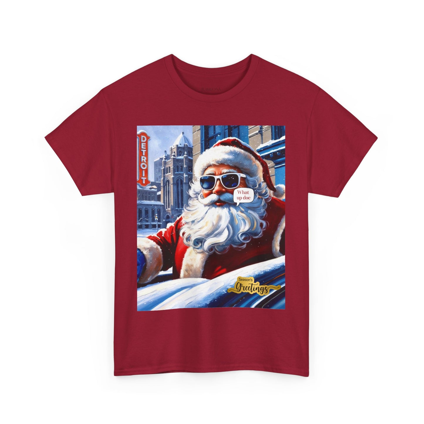 Motor City Santa Unisex Heavy Cotton Tee