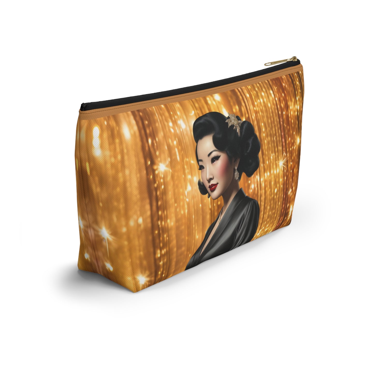 Retro Glam Girl "Keiko" Accessory Pouch w T-bottom