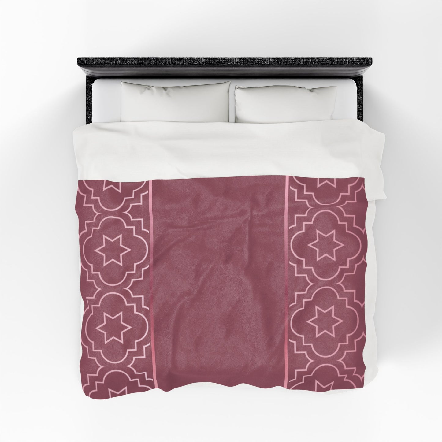 Blush of Rose Velveteen Plush Blanket