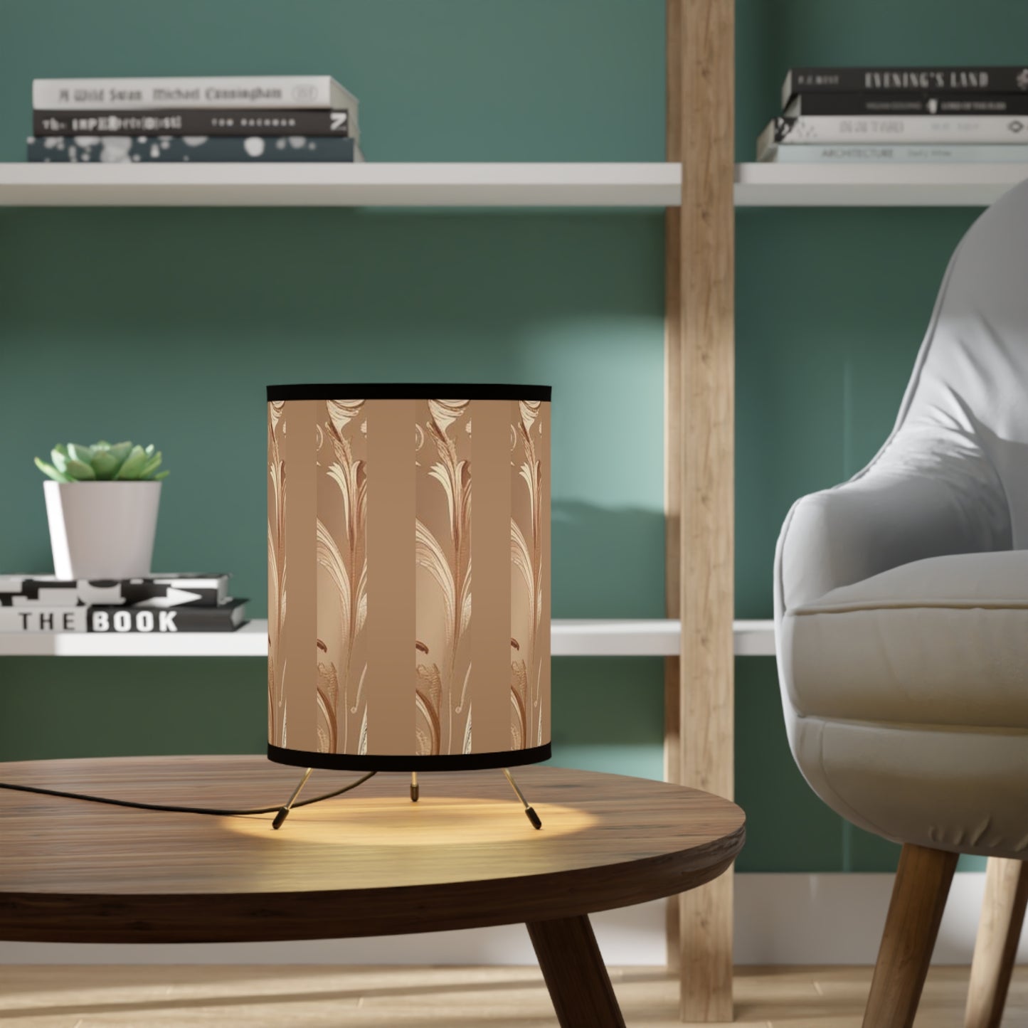 Mocha Bliss Tripod Lamp