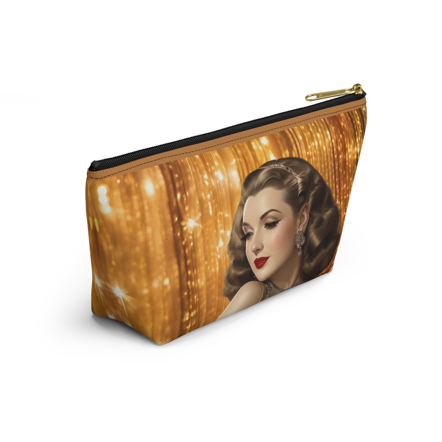 Retro Glam Girl "Ingrid" Accessory Pouch w T-bottom