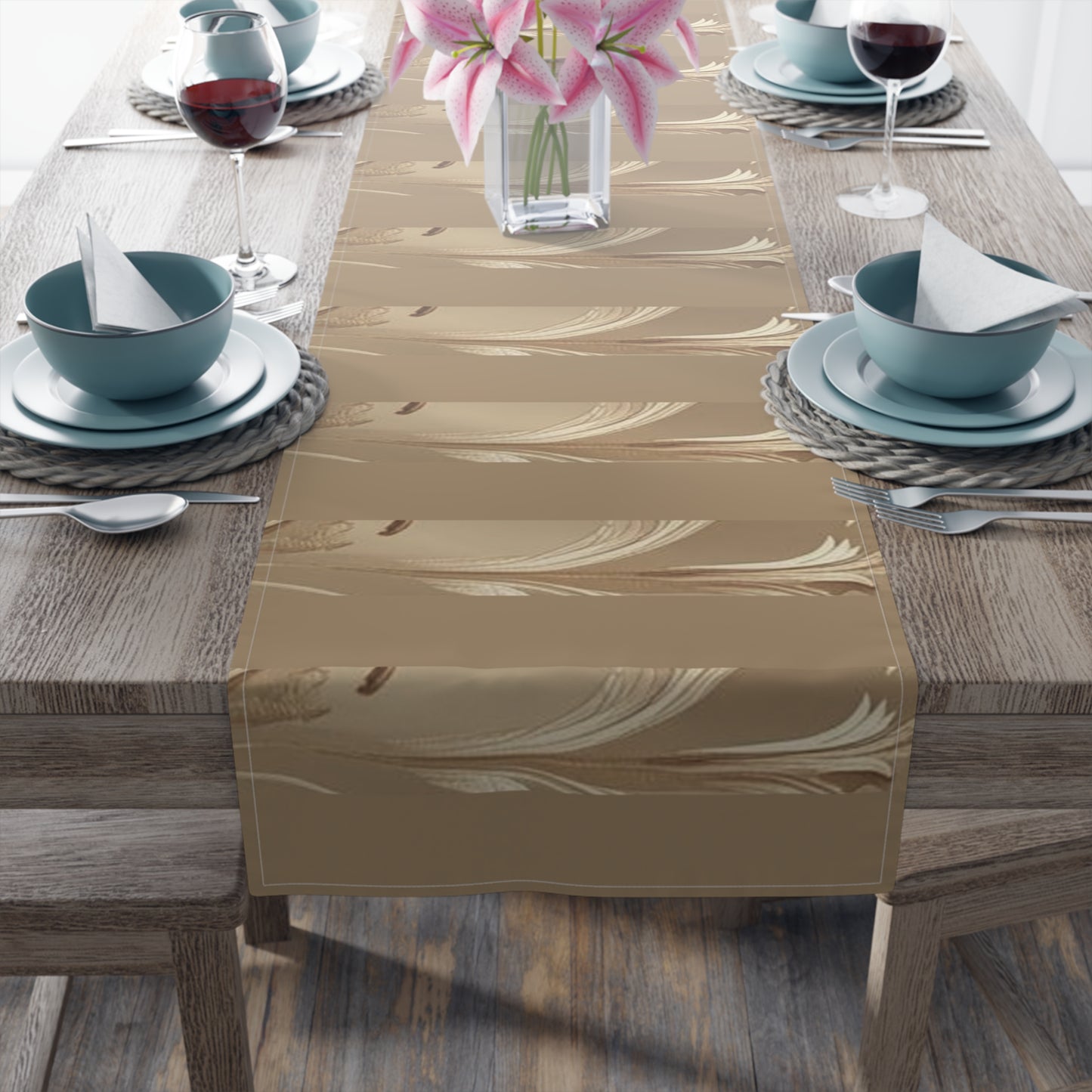 Mocha Bliss Table Runner (Cotton, Poly)