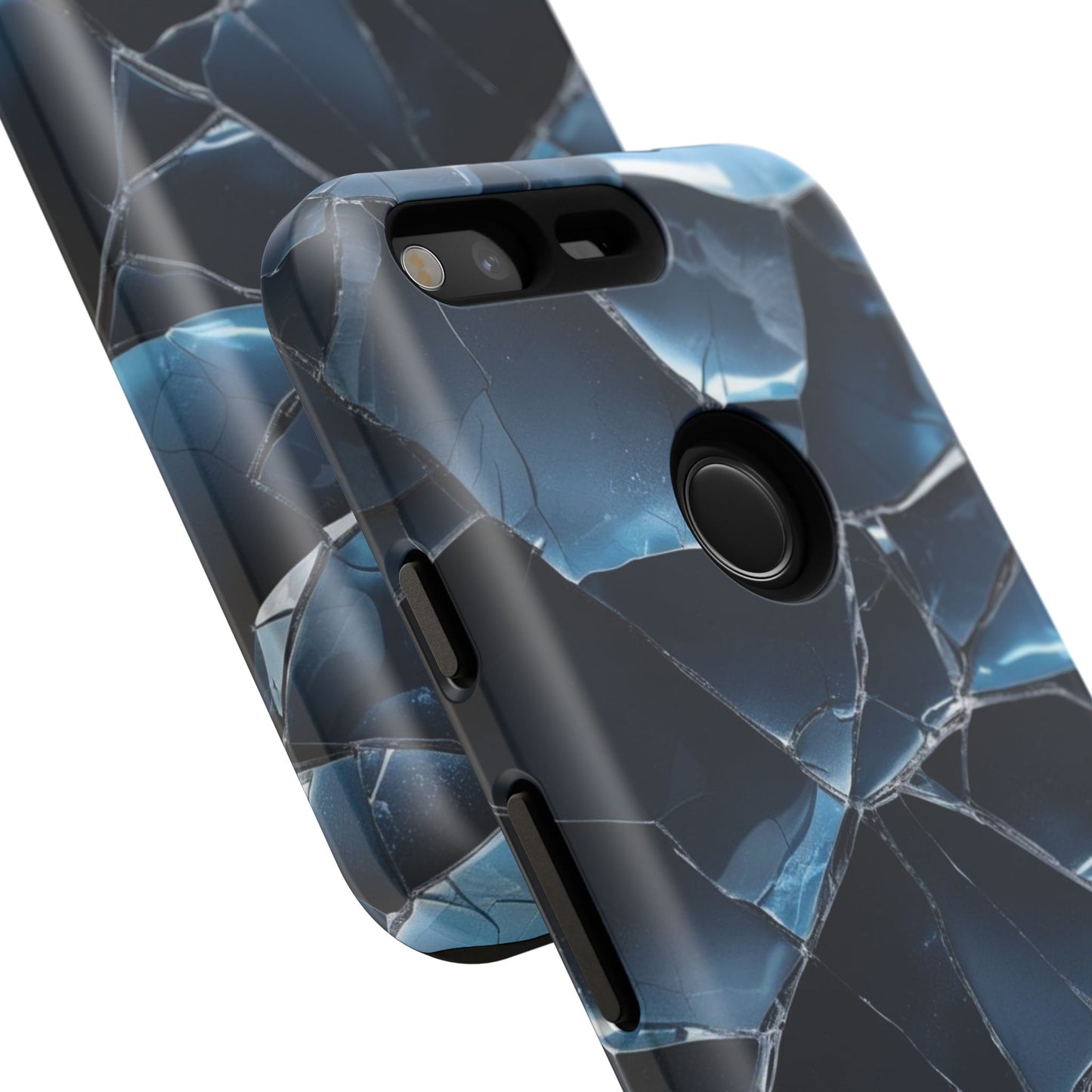 Crack'd (Dark Blue) Tough Cases