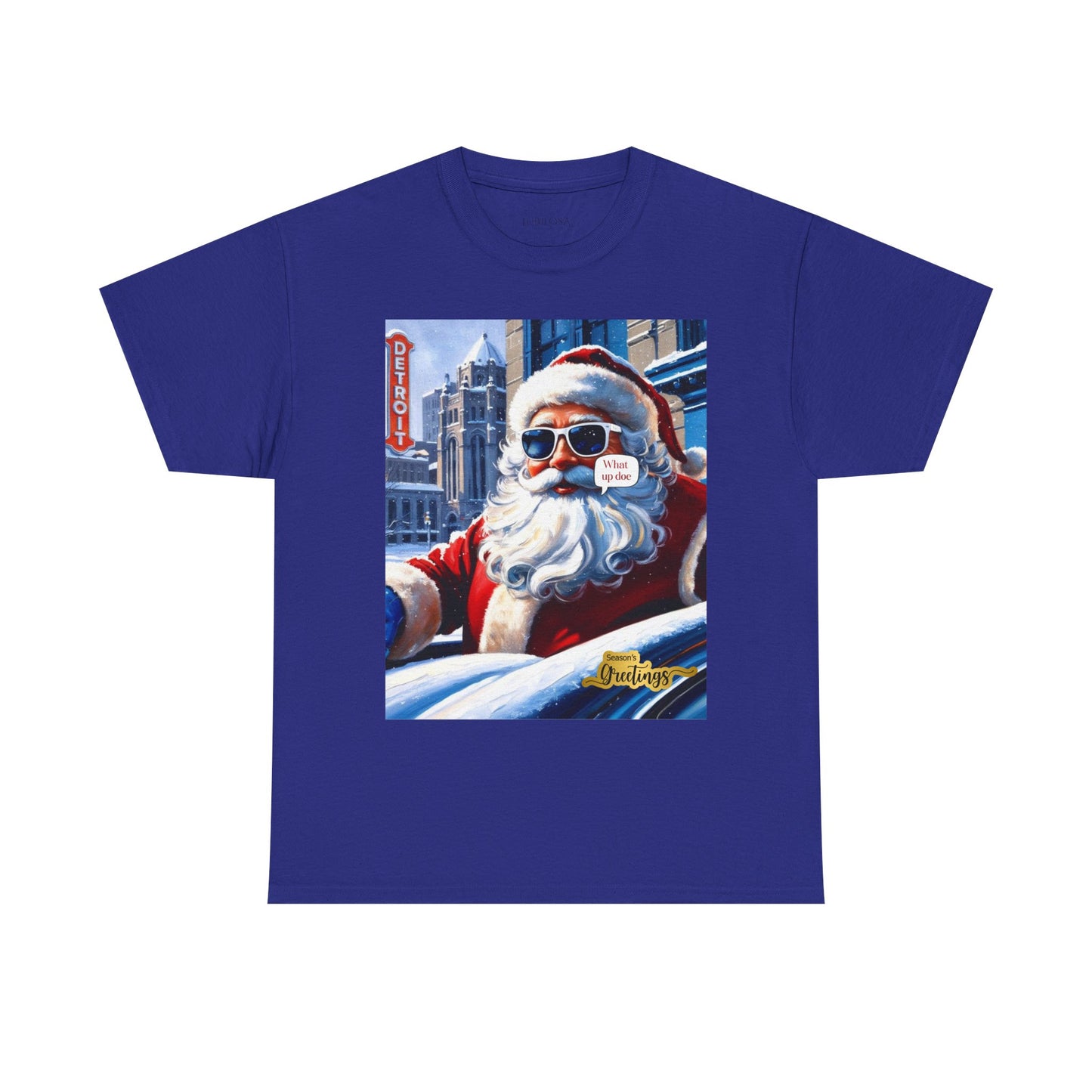 Motor City Santa Unisex Heavy Cotton Tee