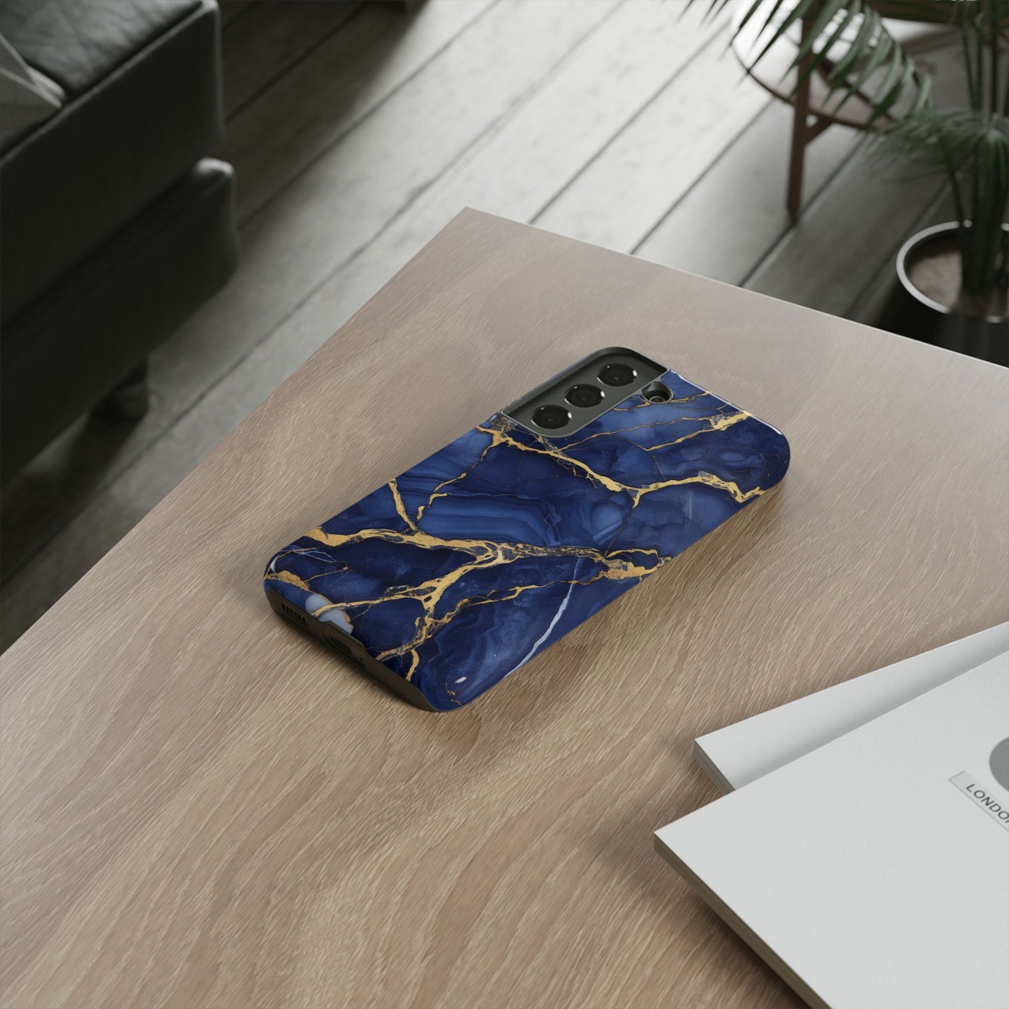Indigo Marble Tough Cases