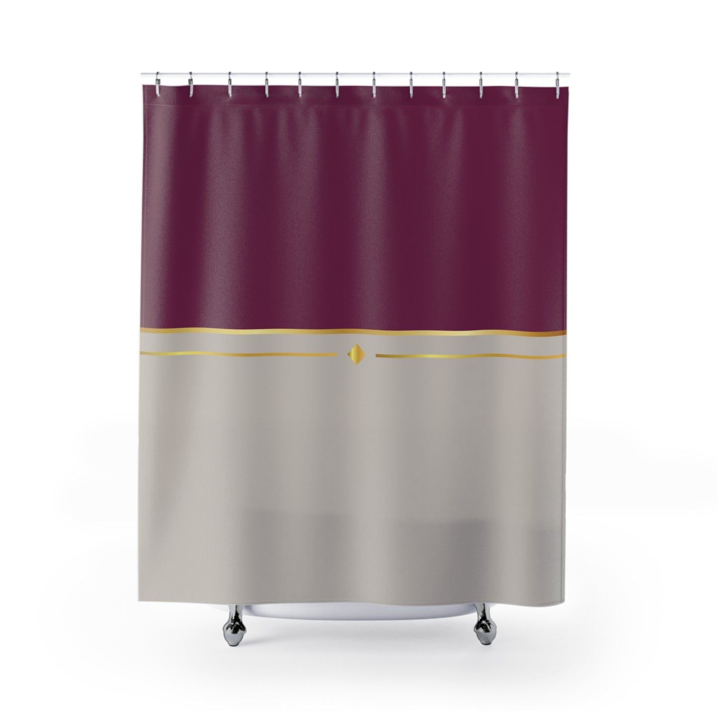 Fuchsia & Taupe Haven Shower Curtains