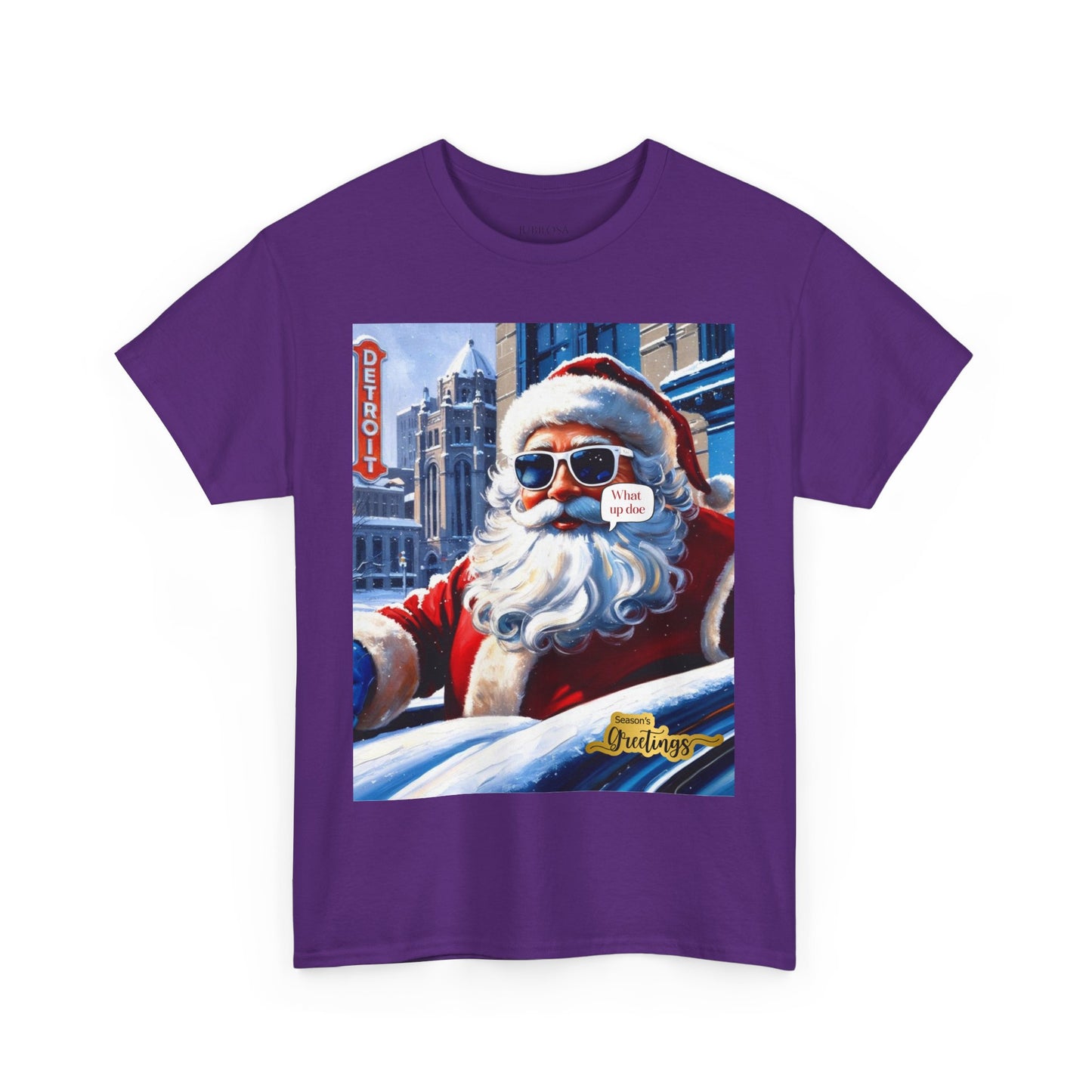 Motor City Santa Unisex Heavy Cotton Tee