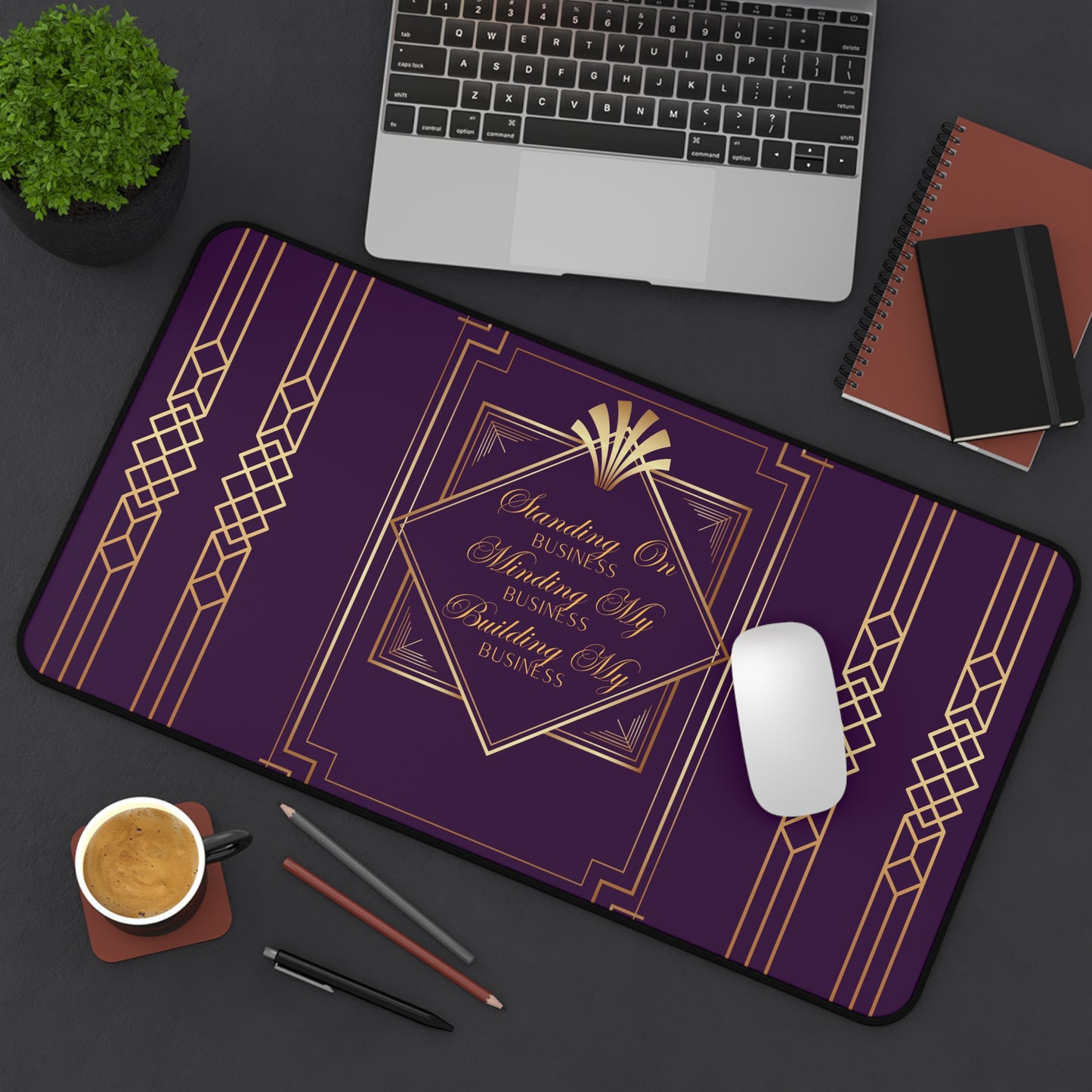Business 2 (Purple) Desk Mat