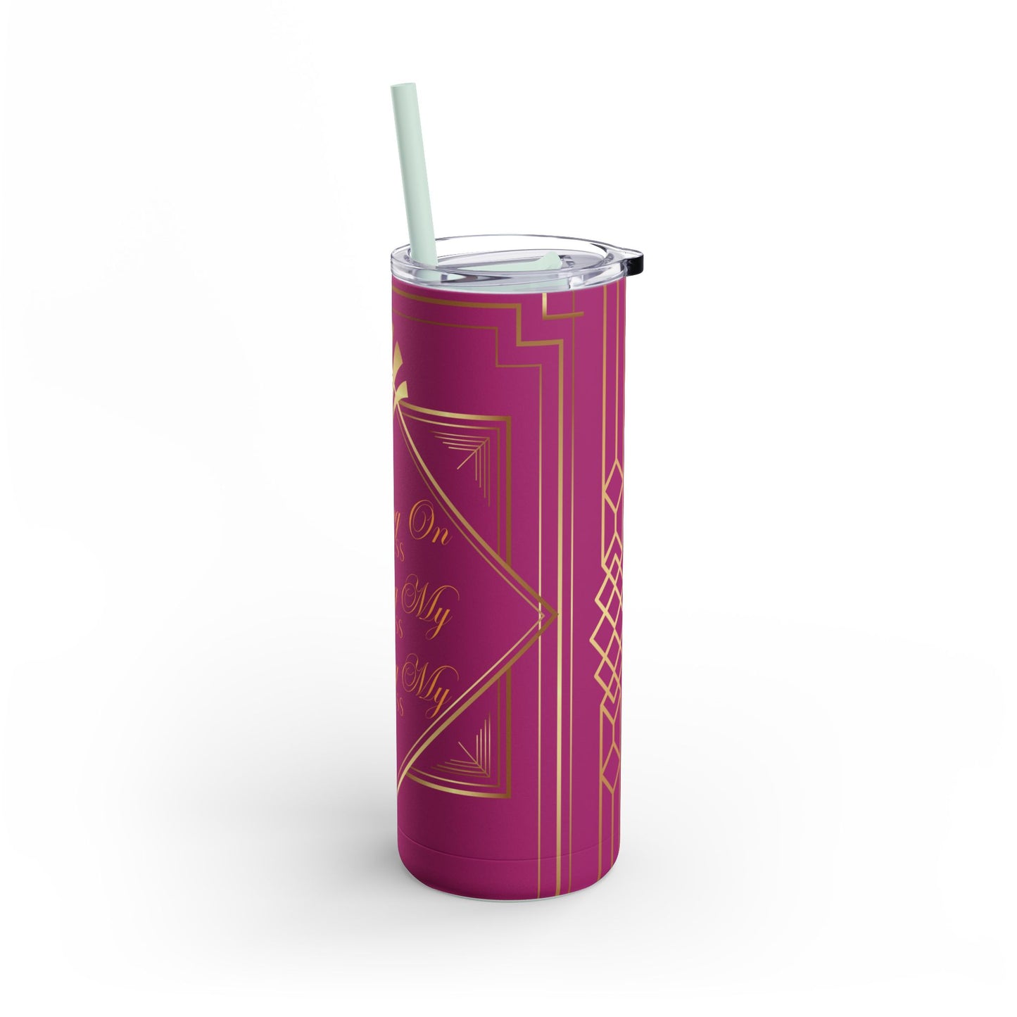 Business 2 (Pink) Maars Maker Skinny Matte Tumbler, 20oz