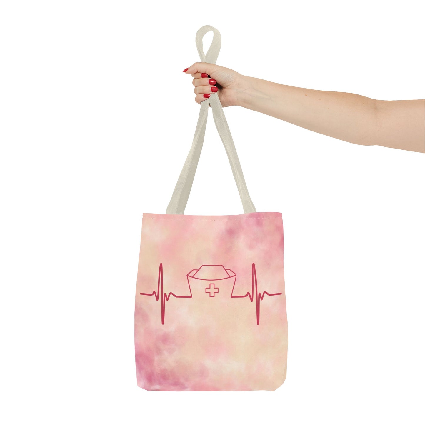 Nurse Heartbeat Tote Bag (AOP)