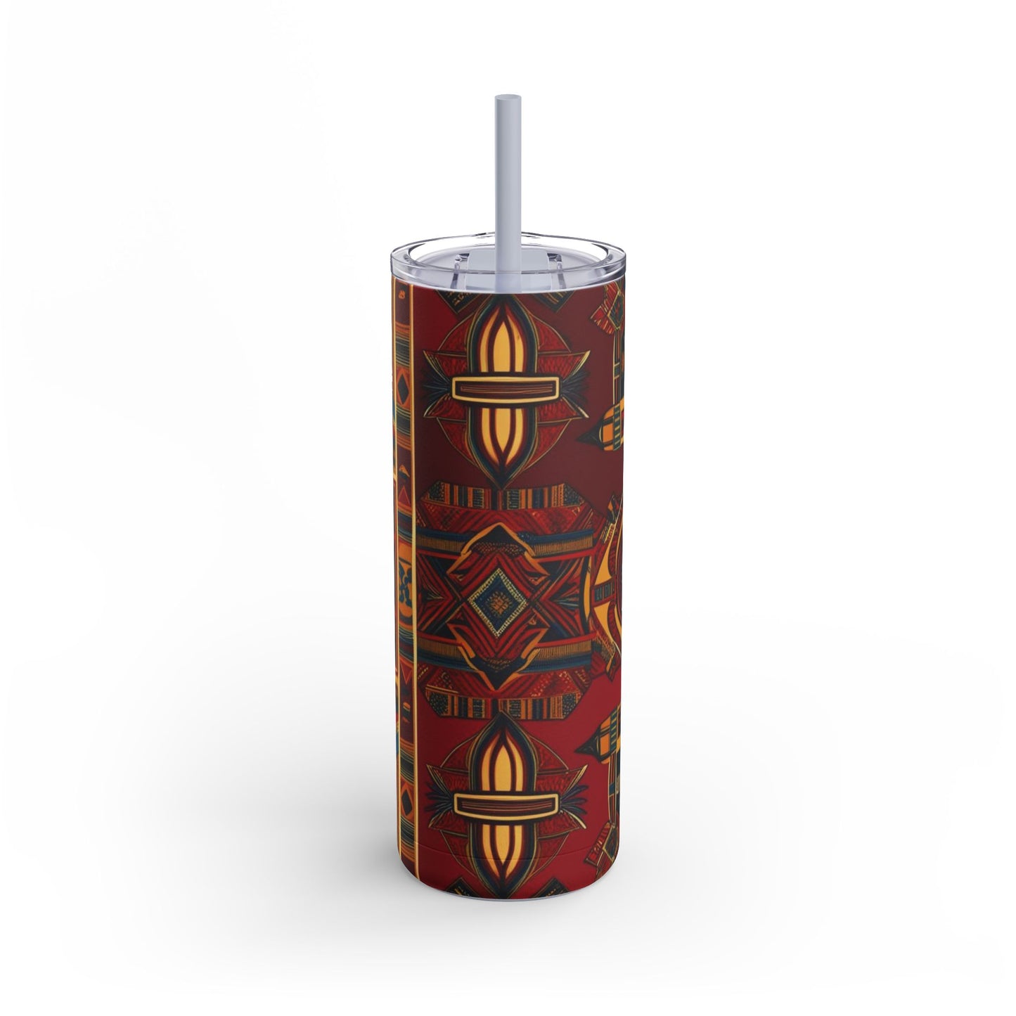 African Canvas 1 Maars Maker Skinny Matte Tumbler, 20oz