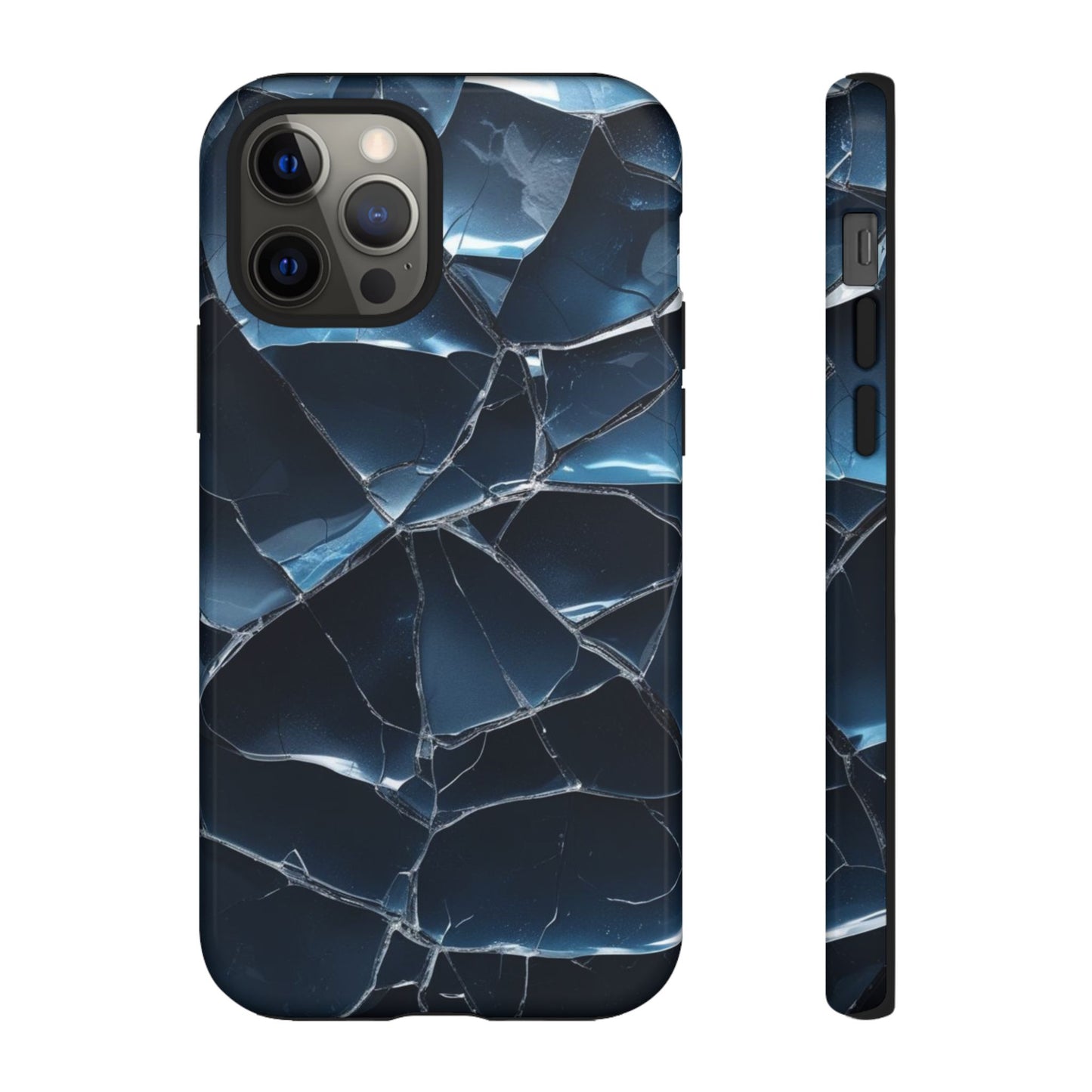 Crack'd (Dark Blue) Tough Cases