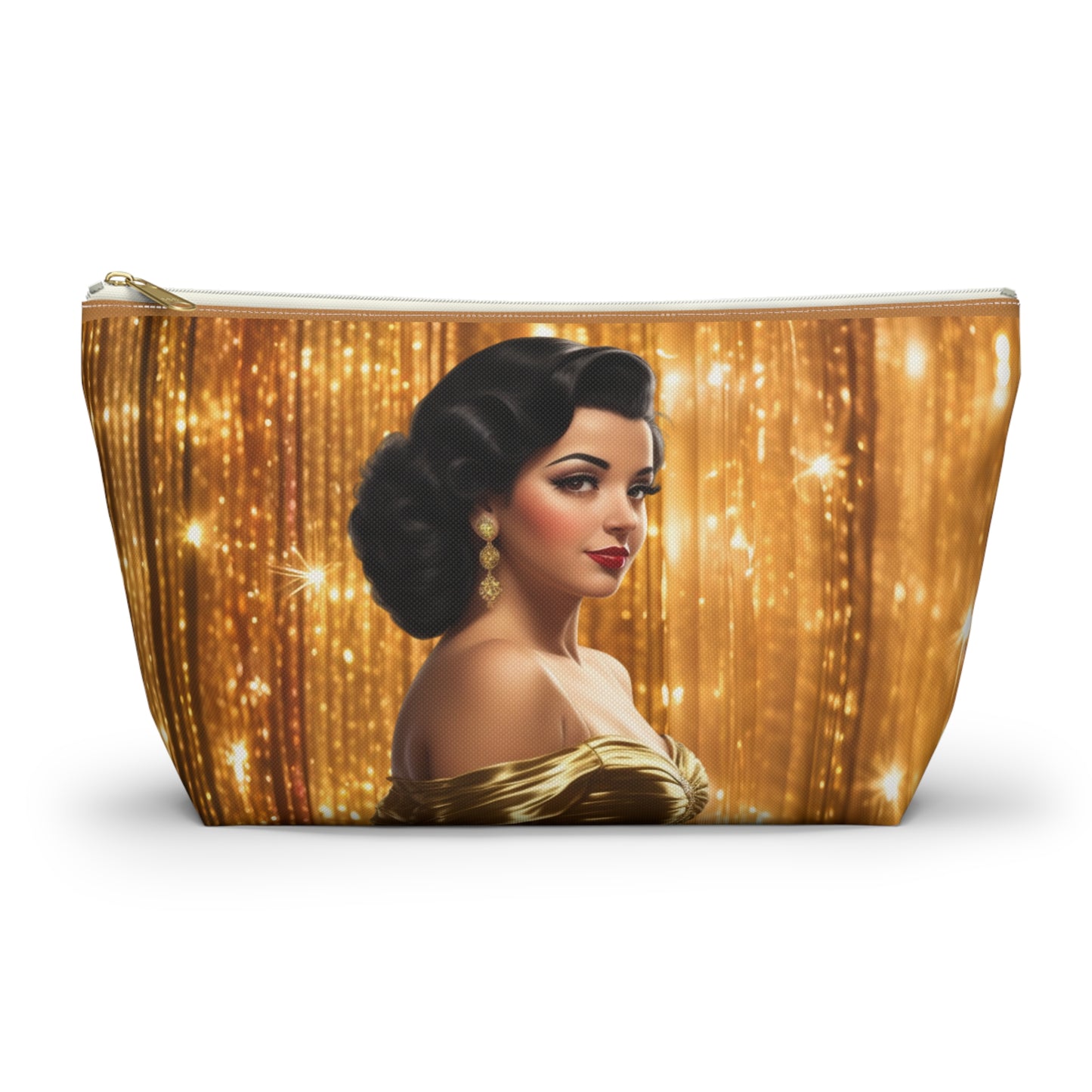 Retro Glam Girl "Ana Maria" Accessory Pouch w T-bottom