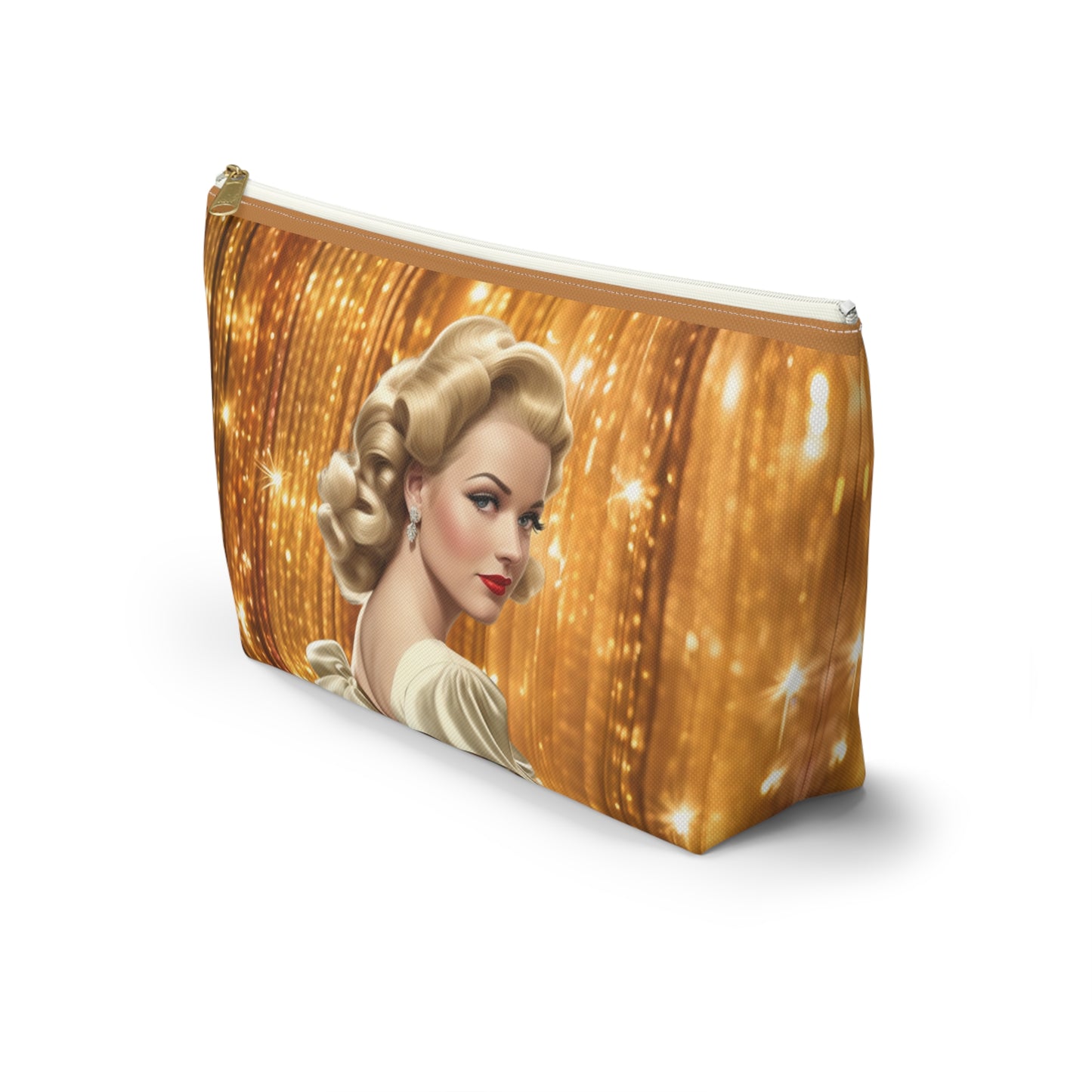 Retro Glam Girl "Meredith" Accessory Pouch w T-bottom