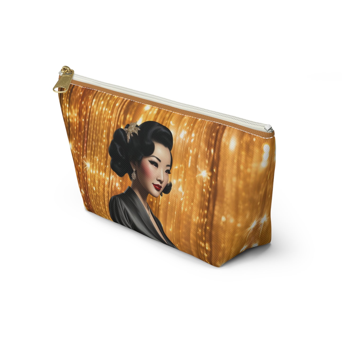 Retro Glam Girl "Keiko" Accessory Pouch w T-bottom