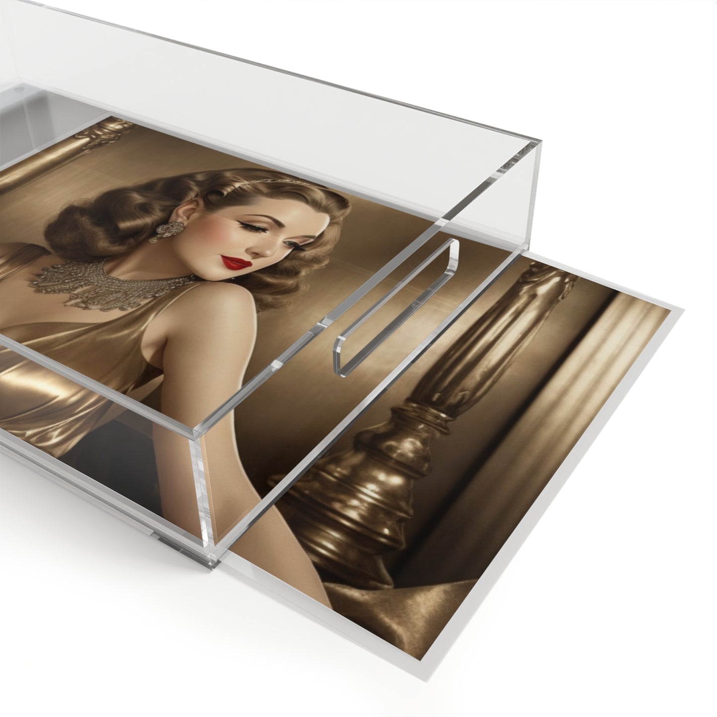 Retro Glam Girls "Ingrid" Acrylic Serving Tray