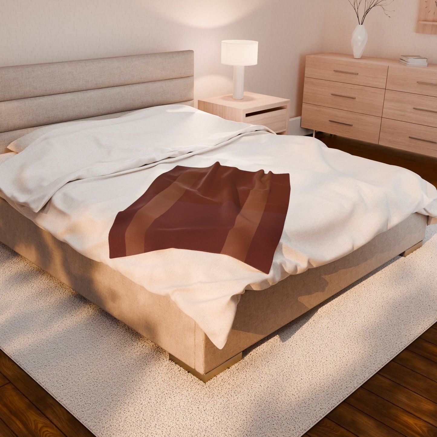Down to Earth Tone Velveteen Plush Blanket