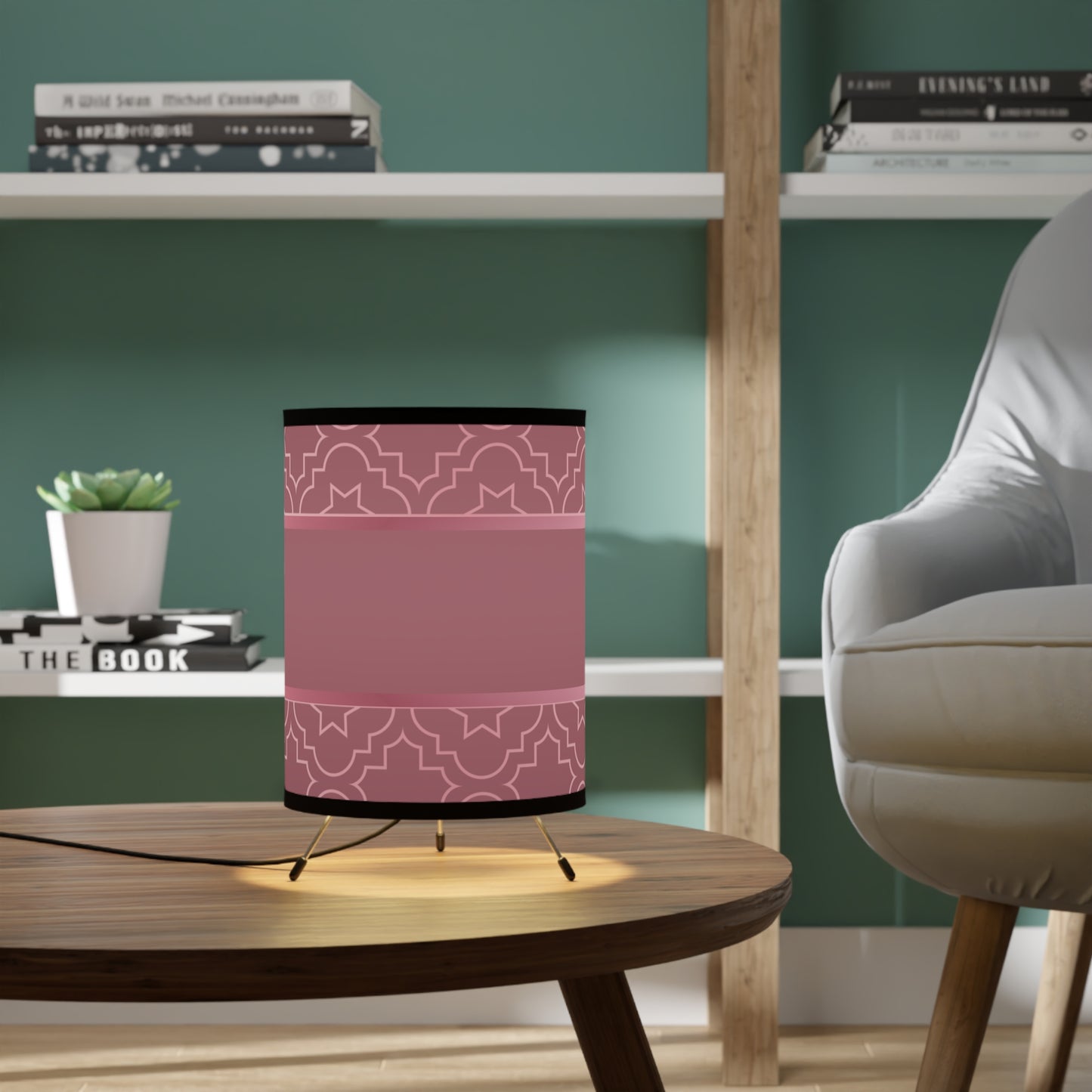 Blush of Rose Tripod Lamp