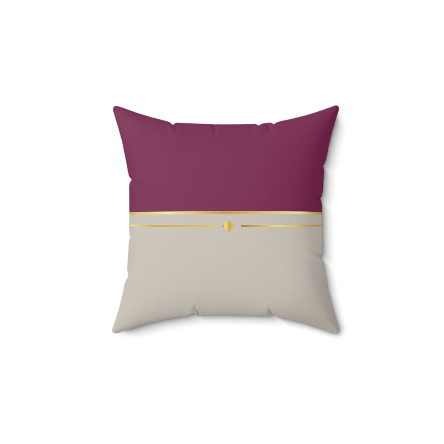 Fuchsia & Taupe Haven Faux Suede Square Pillow