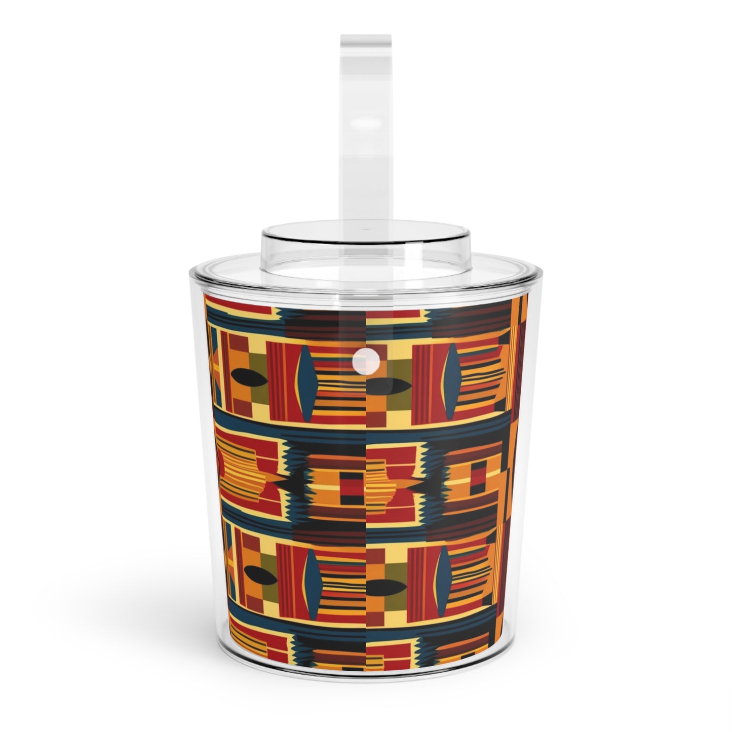 African Canvas 2 Ice Bucket with Tongs
