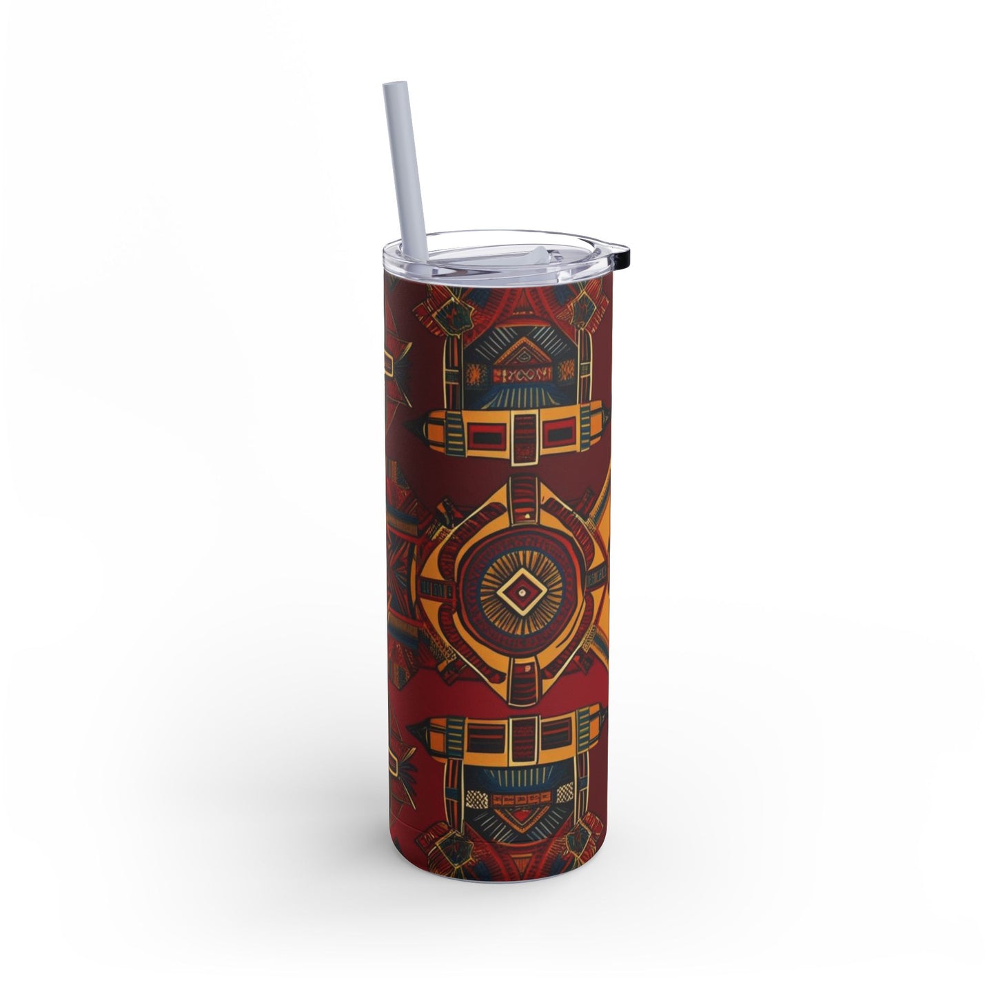 African Canvas 1 Maars Maker Skinny Matte Tumbler, 20oz