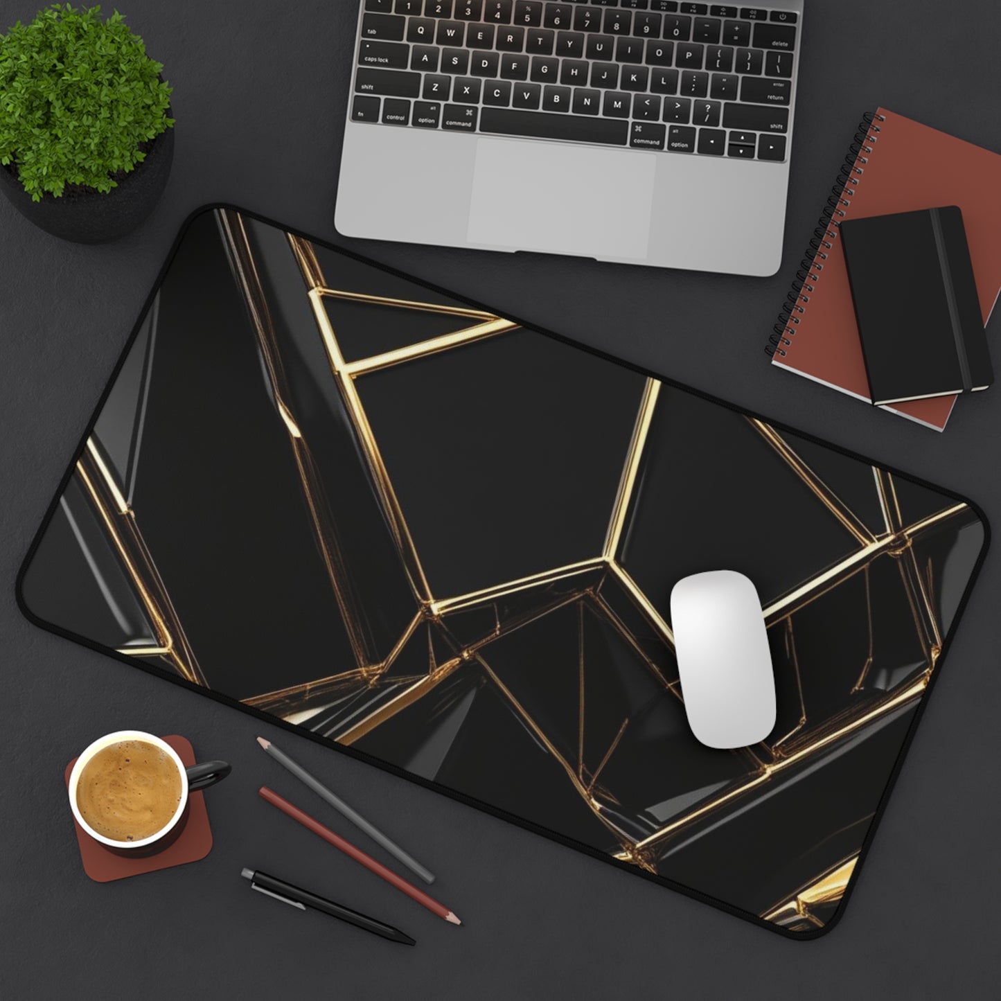 Obsidian Luxe Desk Mat