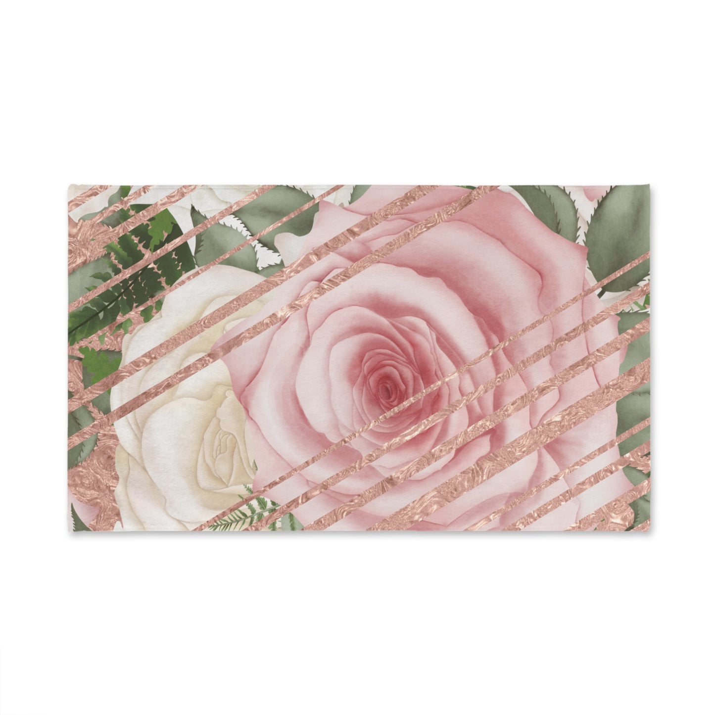 Kissed by a Rose Gold Hand Towel