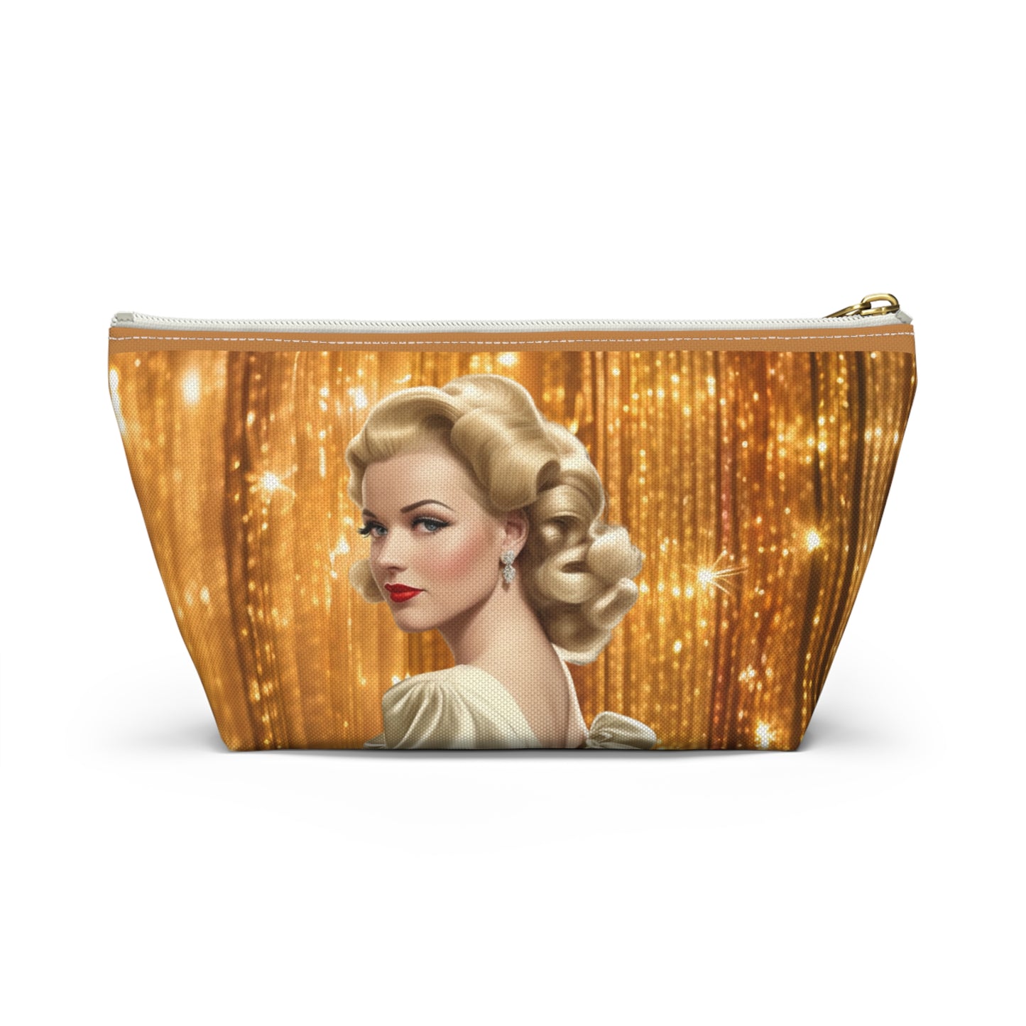 Retro Glam Girl "Meredith" Accessory Pouch w T-bottom