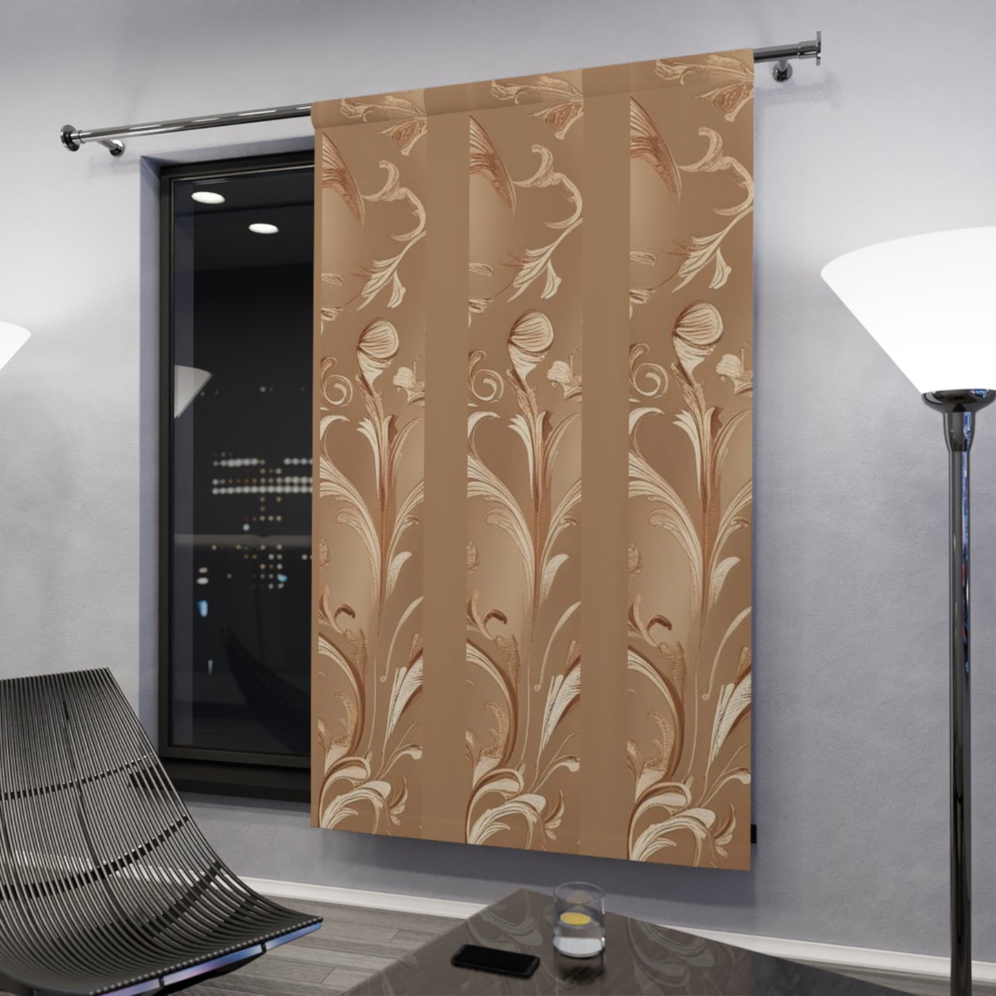 Mocha Bliss Window Curtains (1 Piece)