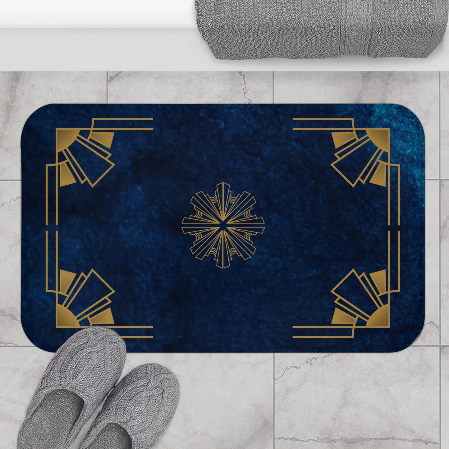 Midnight Luxe (Cobalt Blue) Bath Mat