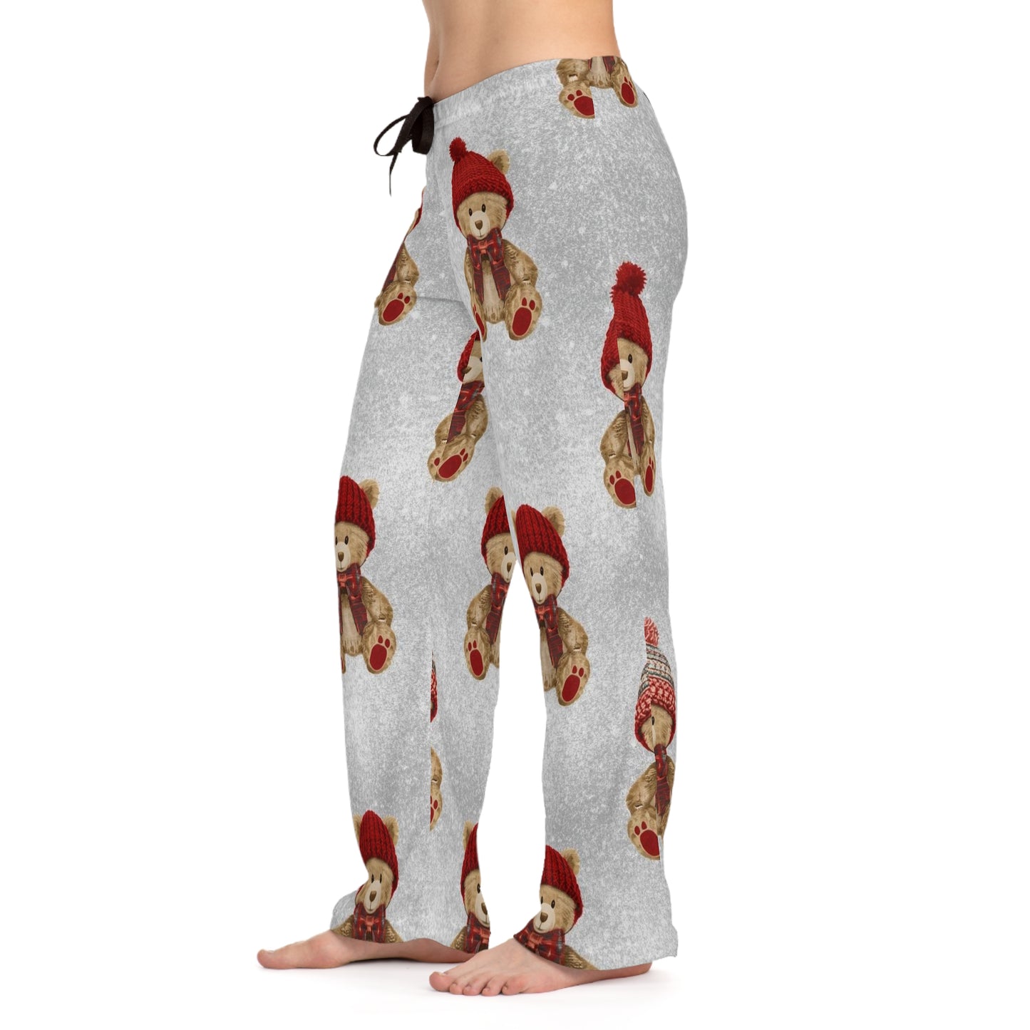 Cozy Winter Bears Women's Pajama Pants (AOP)