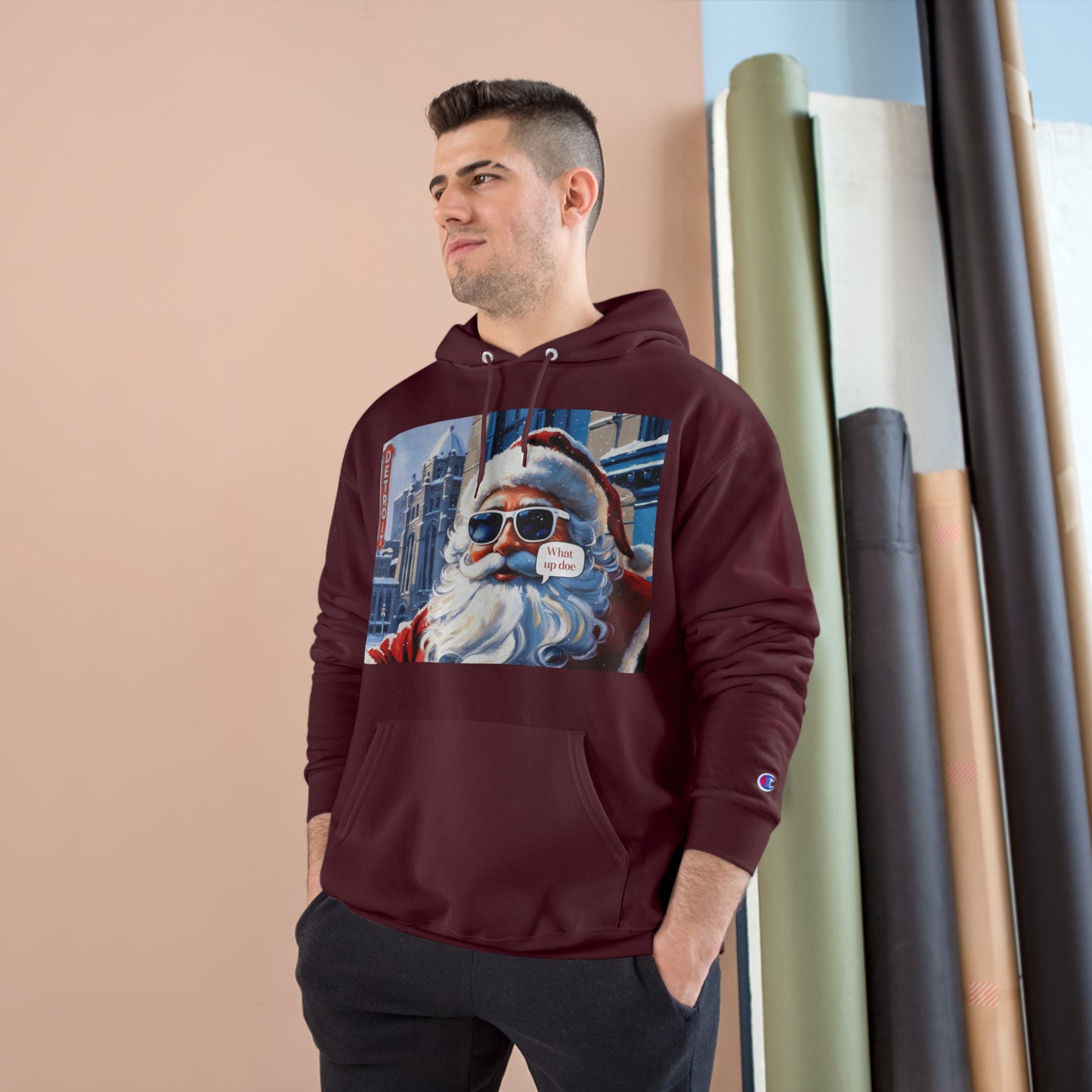 Motor City Santa Champion Hoodie