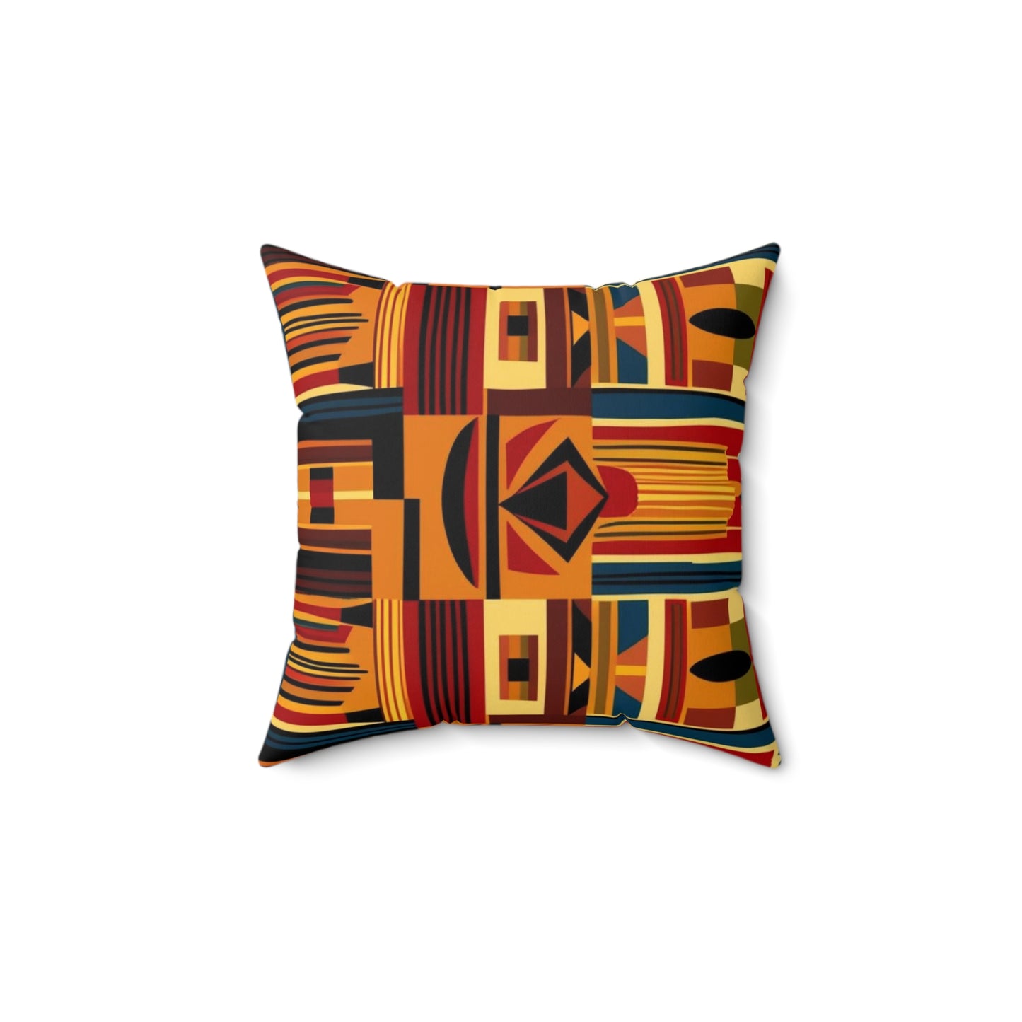 African Canvas 2 Spun Polyester Square Pillow