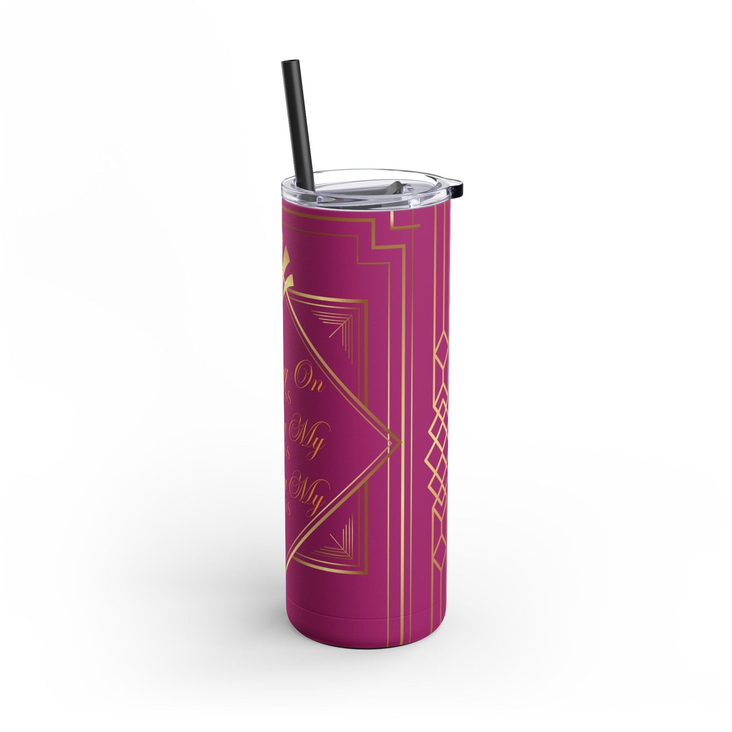 Business 2 (Pink) Maars Maker Skinny Matte Tumbler, 20oz