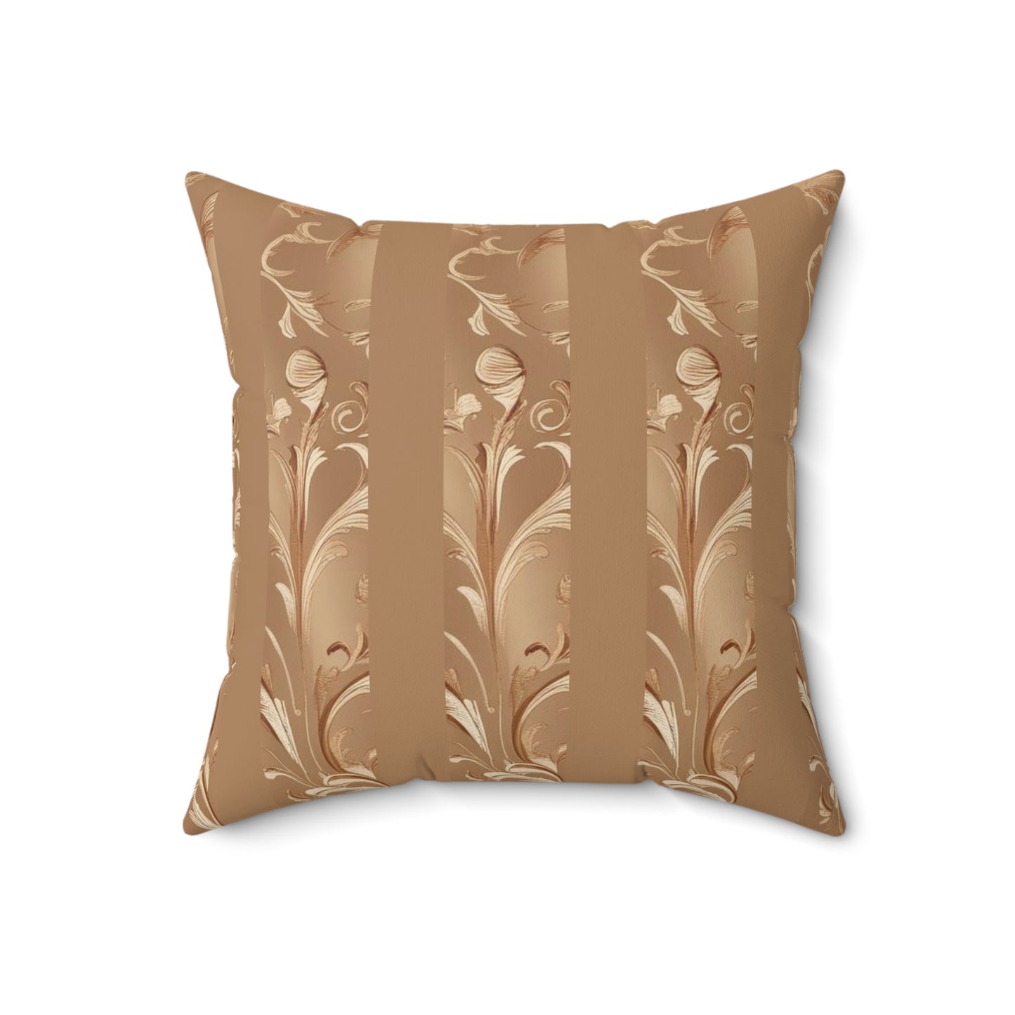 Mocha Bliss Faux Suede Square Pillow