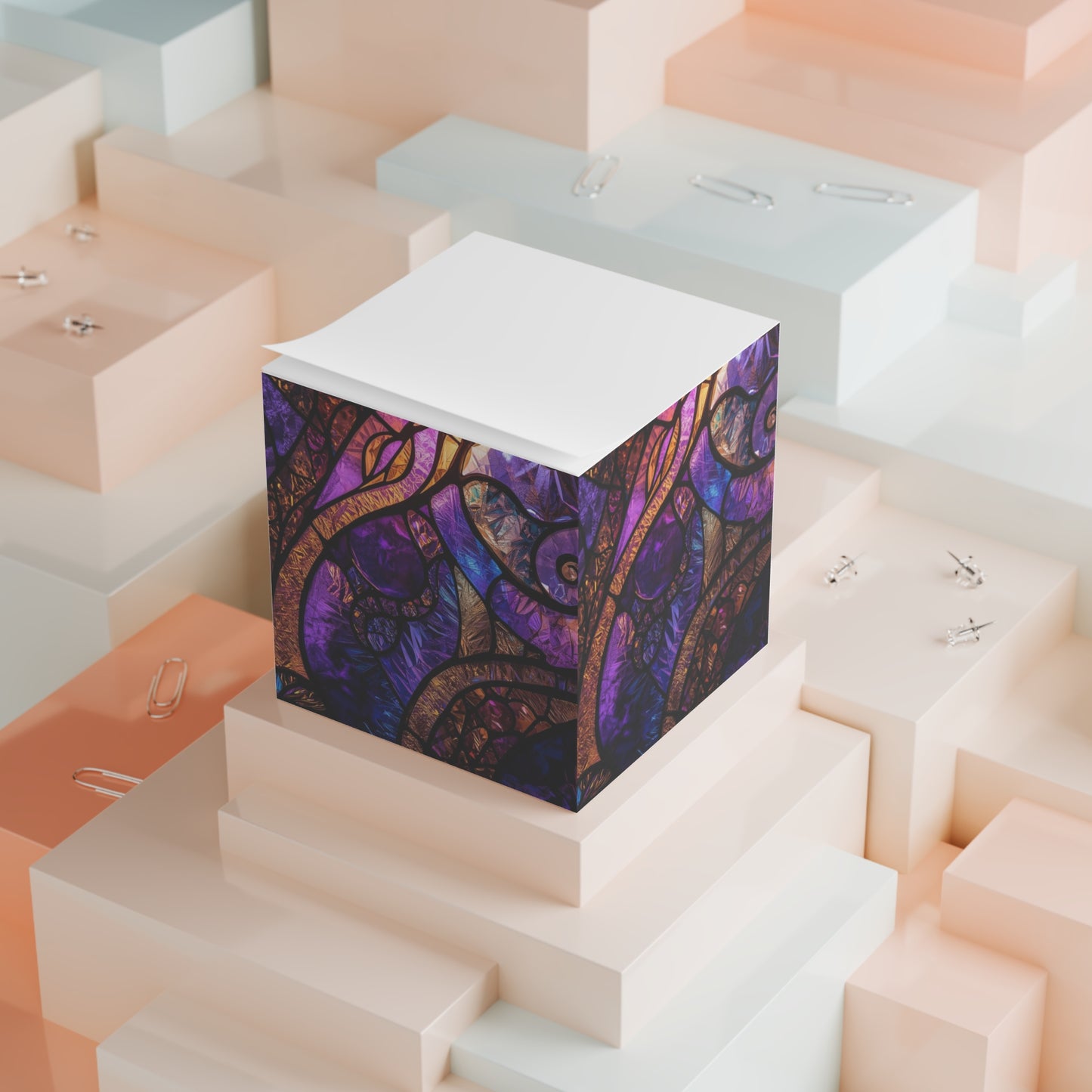 Moonlit Violet Note Cube