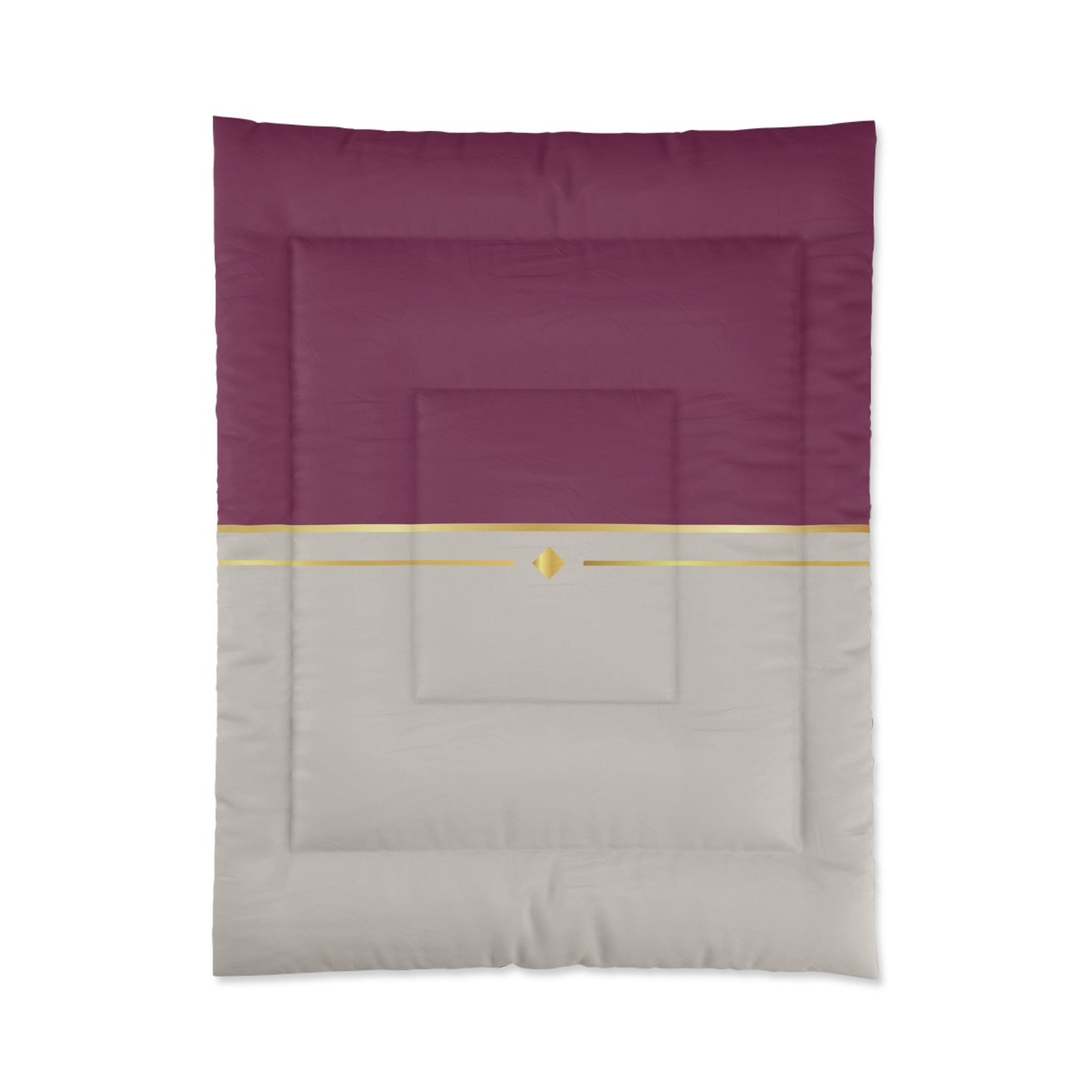 Fuchsia and Taupe Haven Comforter