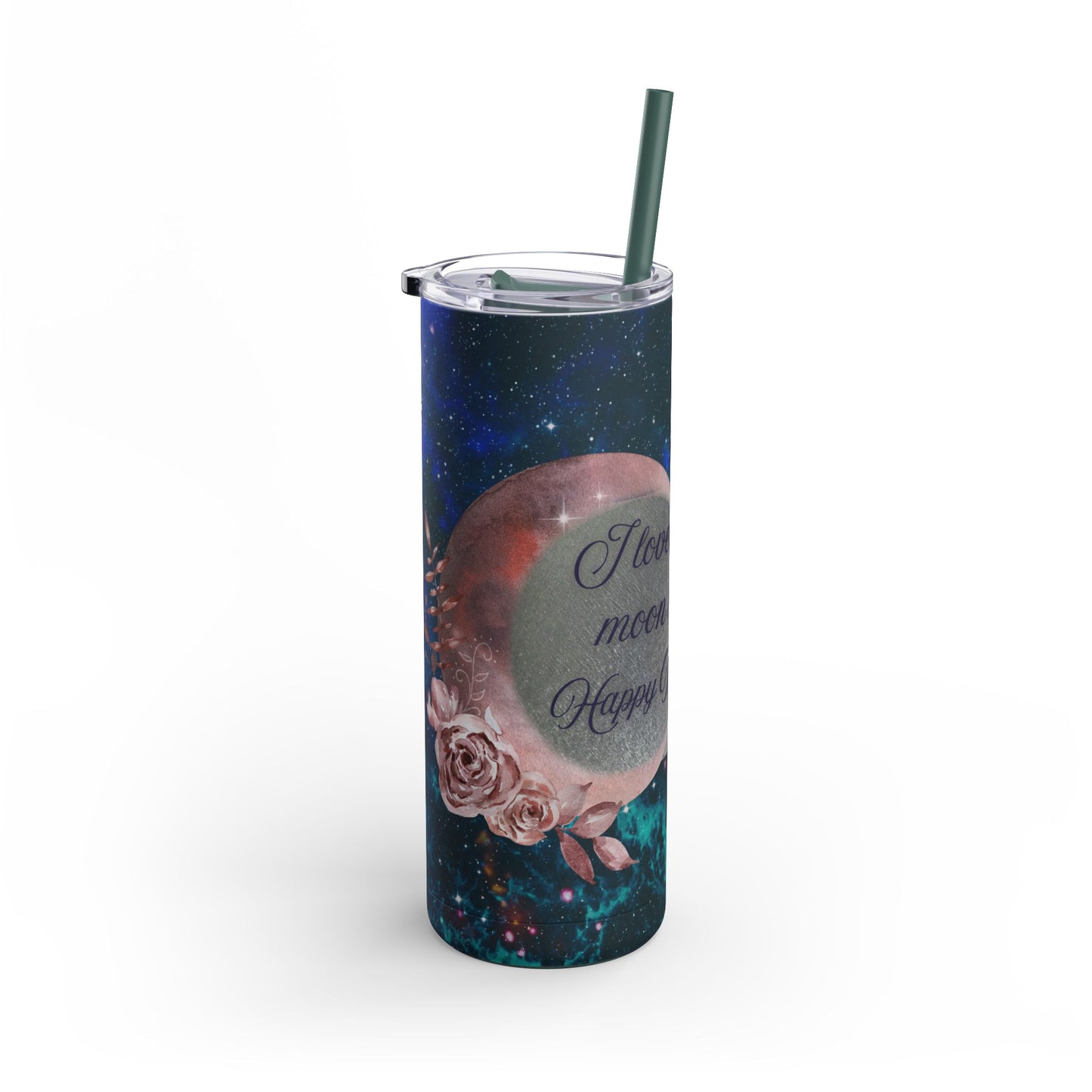"I Love You to the Moon" Maars Maker Skinny Matte Tumbler, 20oz