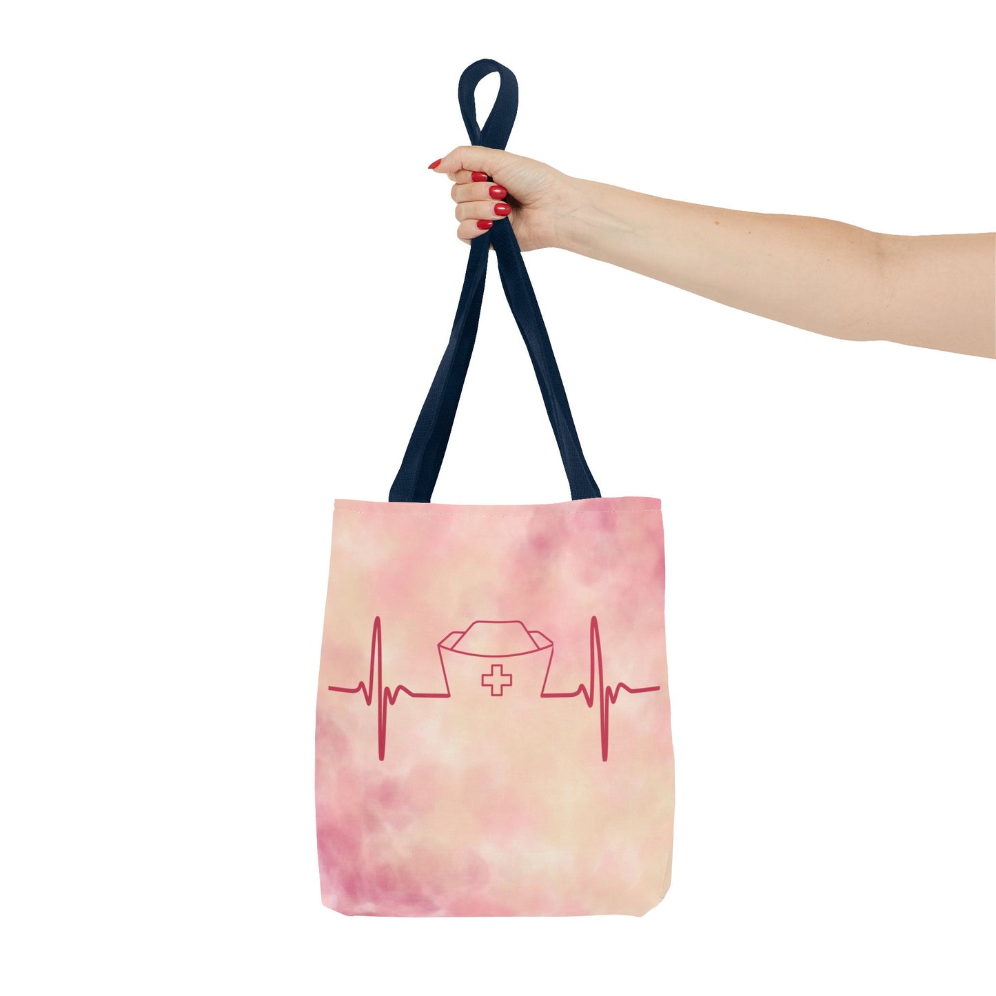 Nurse Heartbeat Tote Bag (AOP)