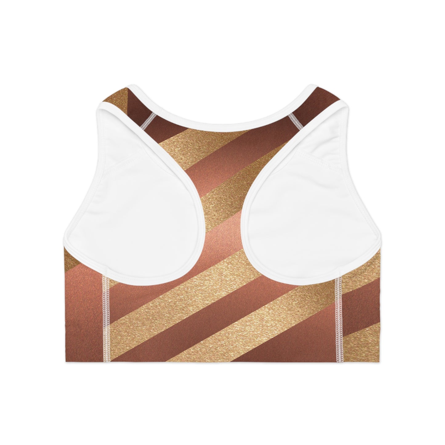 Bronze/Gold Sports Bra (AOP)